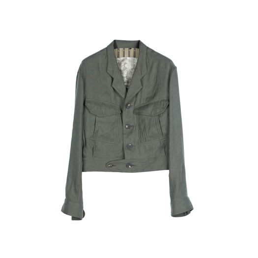 KM5BJABZC07GY Ziggy Chen Cropped Jacket Grey - 25SS