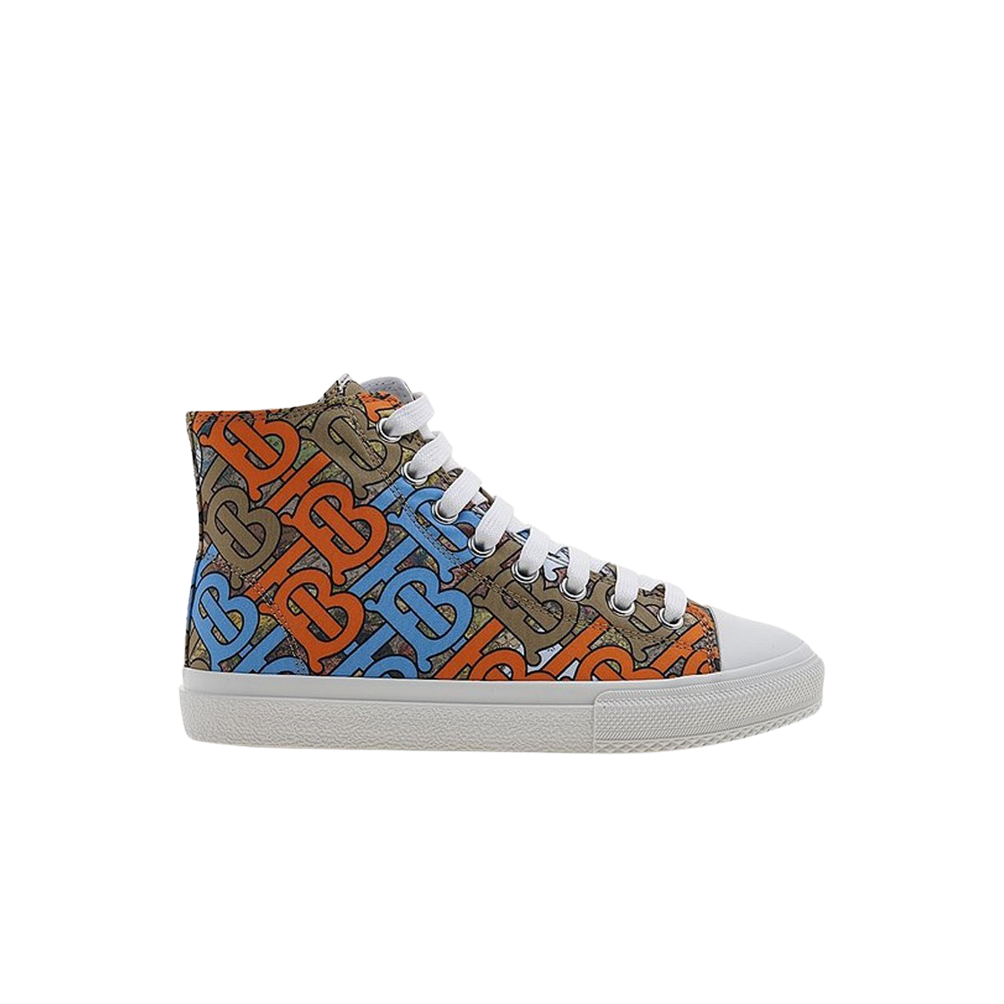 8062685 (Kids) Burberry Monogram Print High-Top Sneakers Multicolour