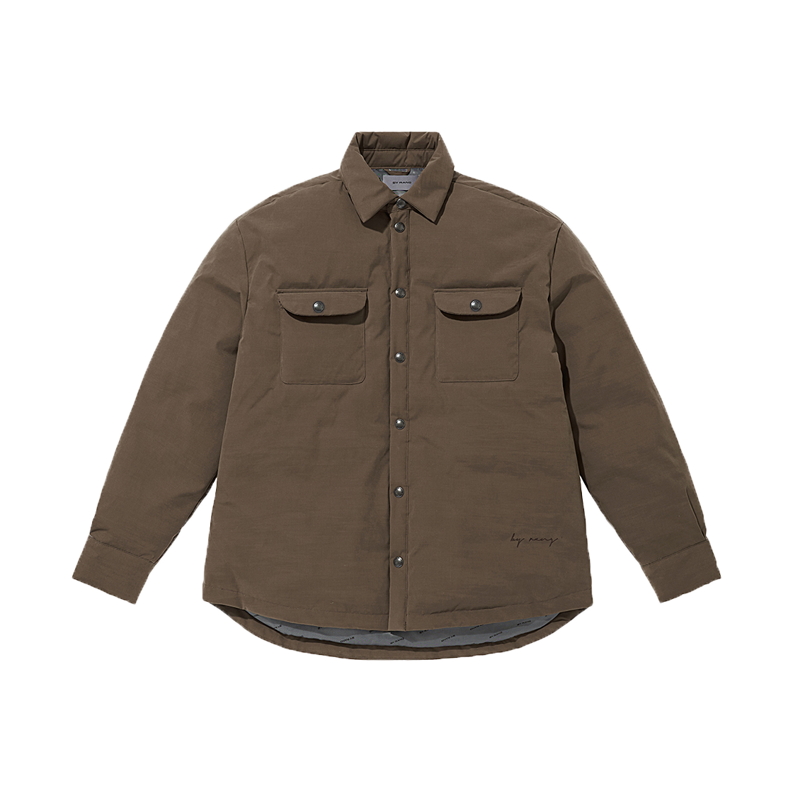 바이랑 테프론 다운 셔츠 자켓 브라운(BY RANG Teflon Down Shirt Jacket Brown)