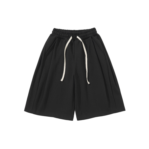 K25SSUP01BK Knitted Bermuda Tranning Half Pants Black