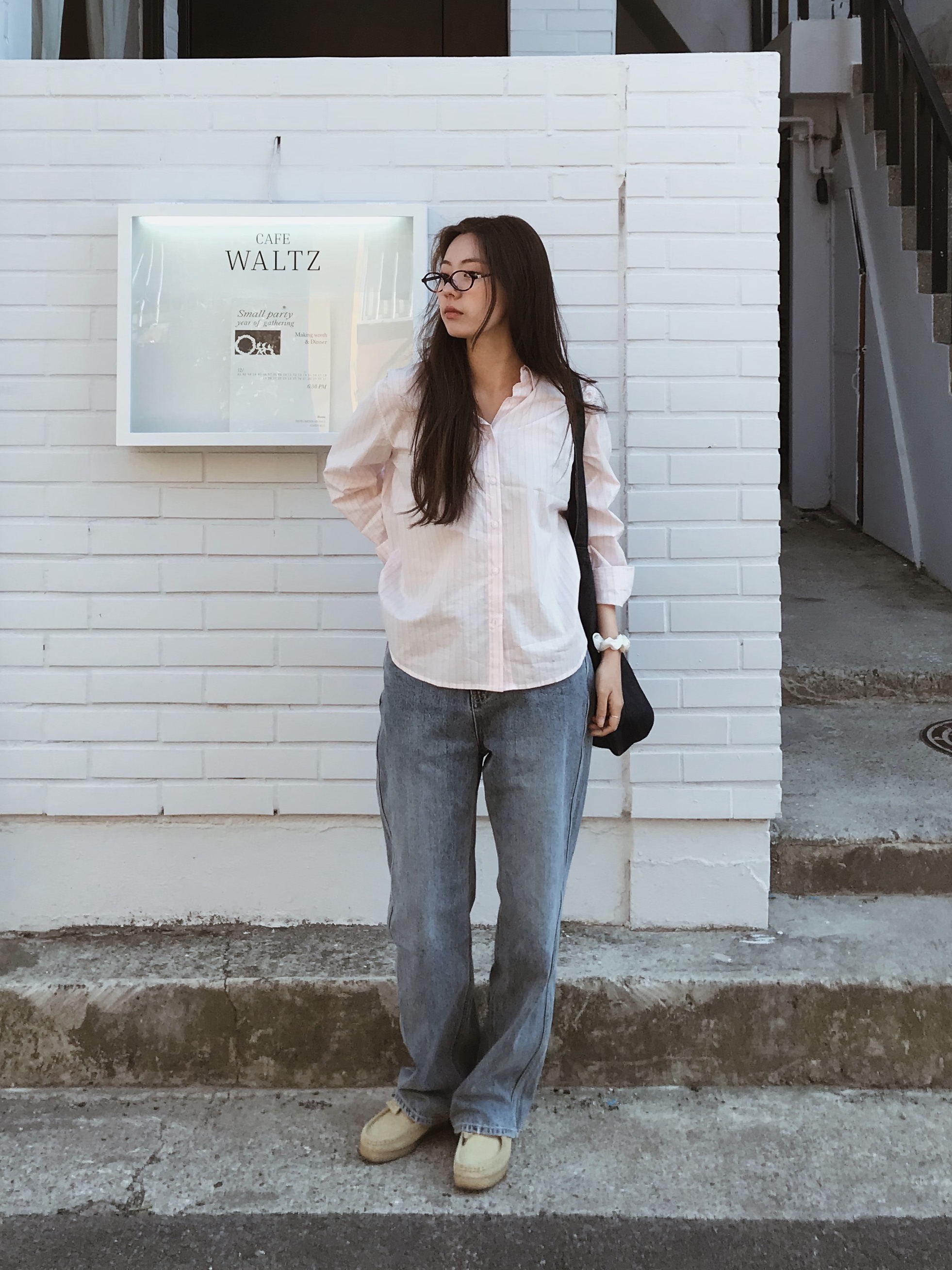 (W) Clarks Wallabee Maple Suede 착용 스타일