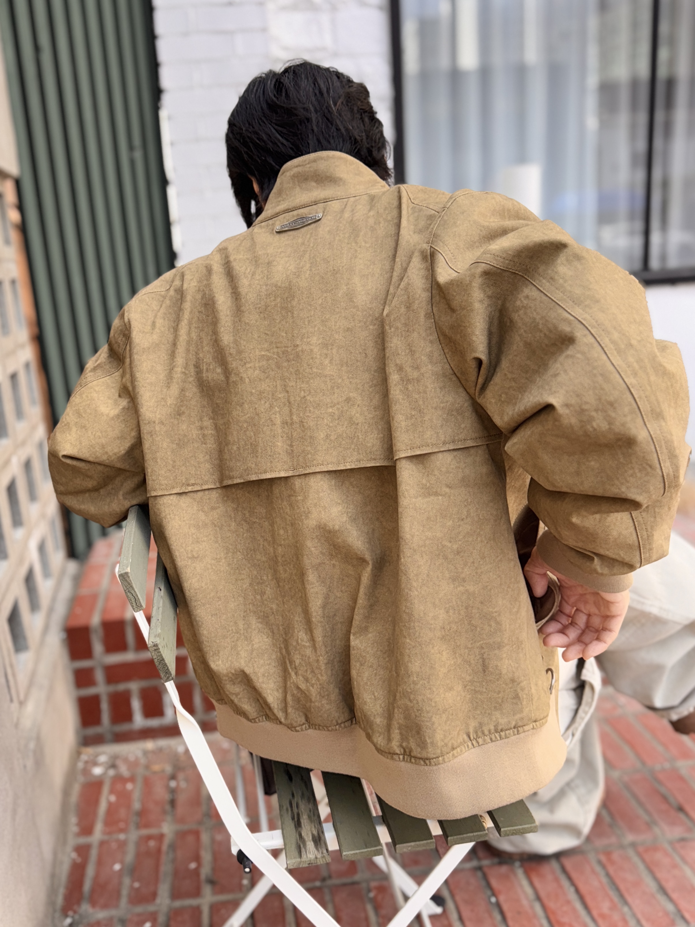 Nonnod Double Knee Cover Pants Vintage Beige, Kinchi x My Name Is Peter Boots - 888 (a) Yellow 착용 스타일 - 6