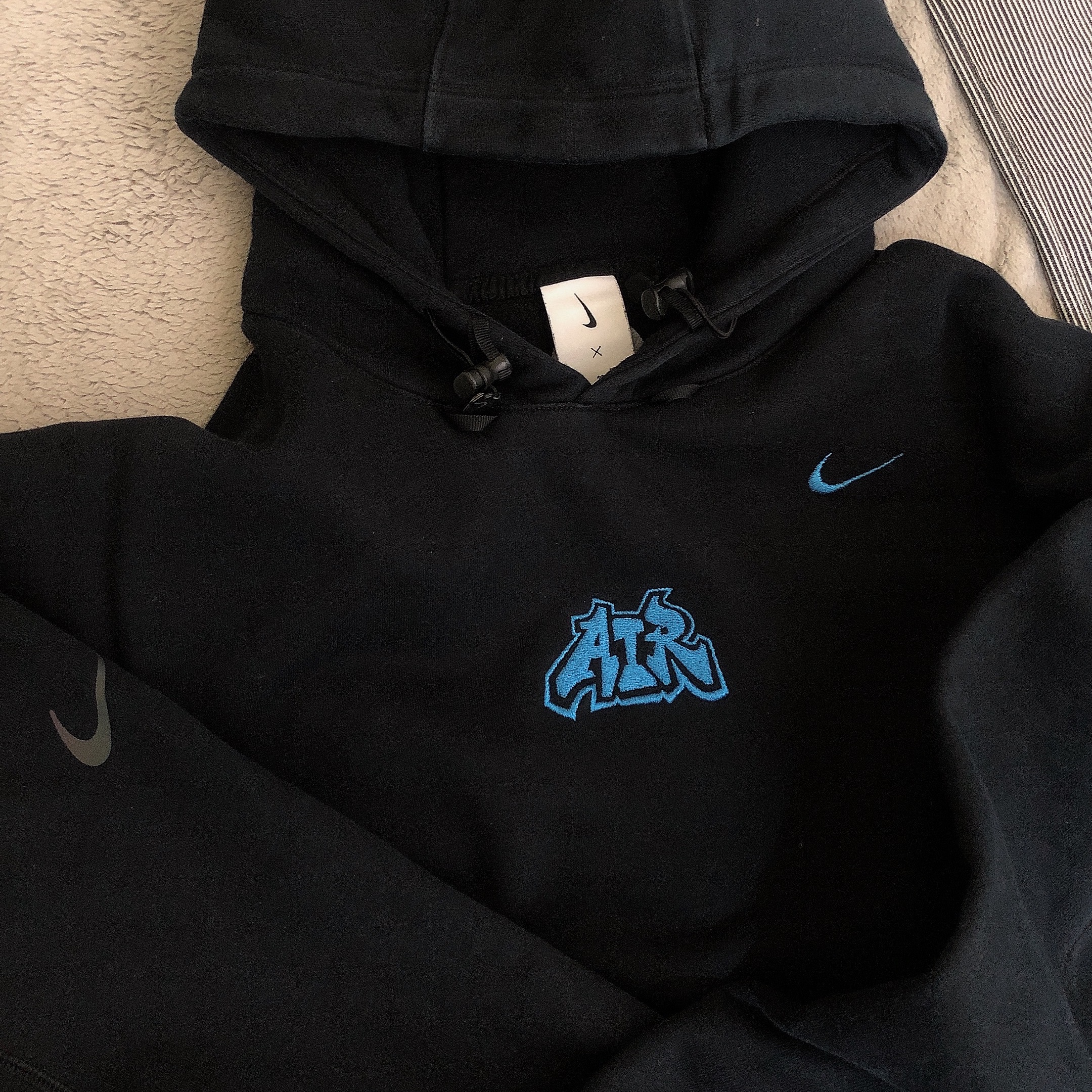 Nike x Off-White NRG Fleece Hoodie Black - Asia 착용 스타일 - 1