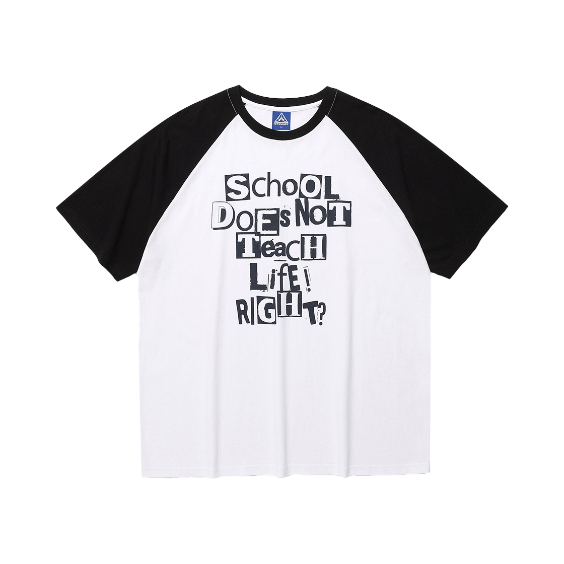 이스트쿤스트 더즈 낫 티치 래글런 티셔츠 화이트(ISTKUNST Does Not Teach Raglan Tee White) - 1