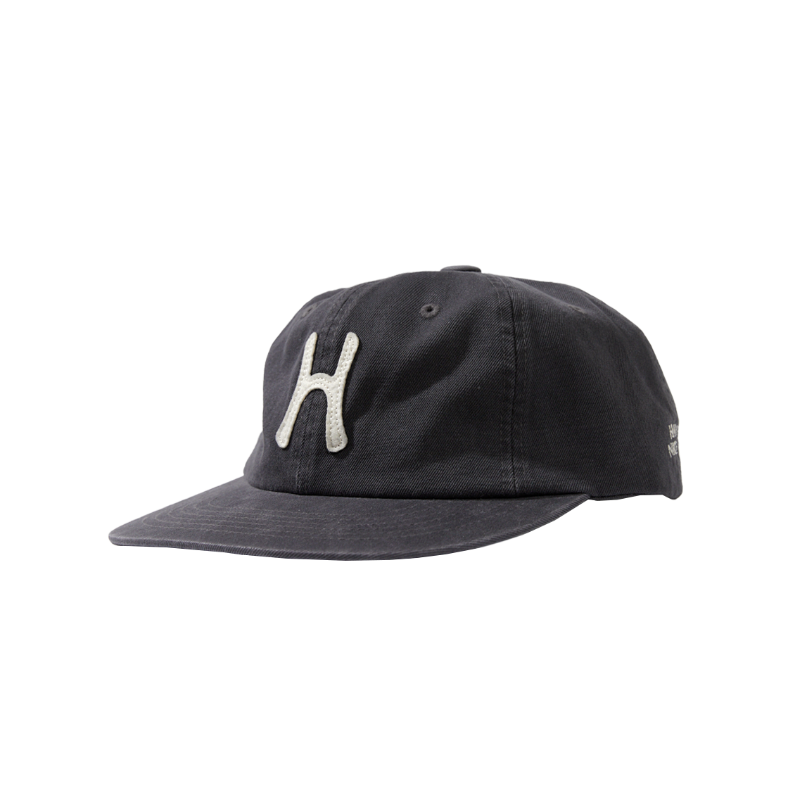 Hello Sunrise★H Logo Wool Relaxed Fit 6Panel Cap★キャップ 헬로선라이즈 H 로고 코튼 릴랙스핏 6패널 캡 차콜 | Hello
