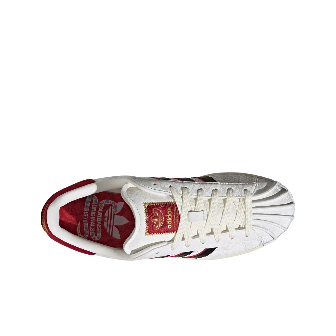 아디다스 슈퍼스타 이어 오브 더 스네이크 클라우드 화이트 코어 블랙(Adidas Superstar Year Of The Snake Cloud White Core Black) - 2