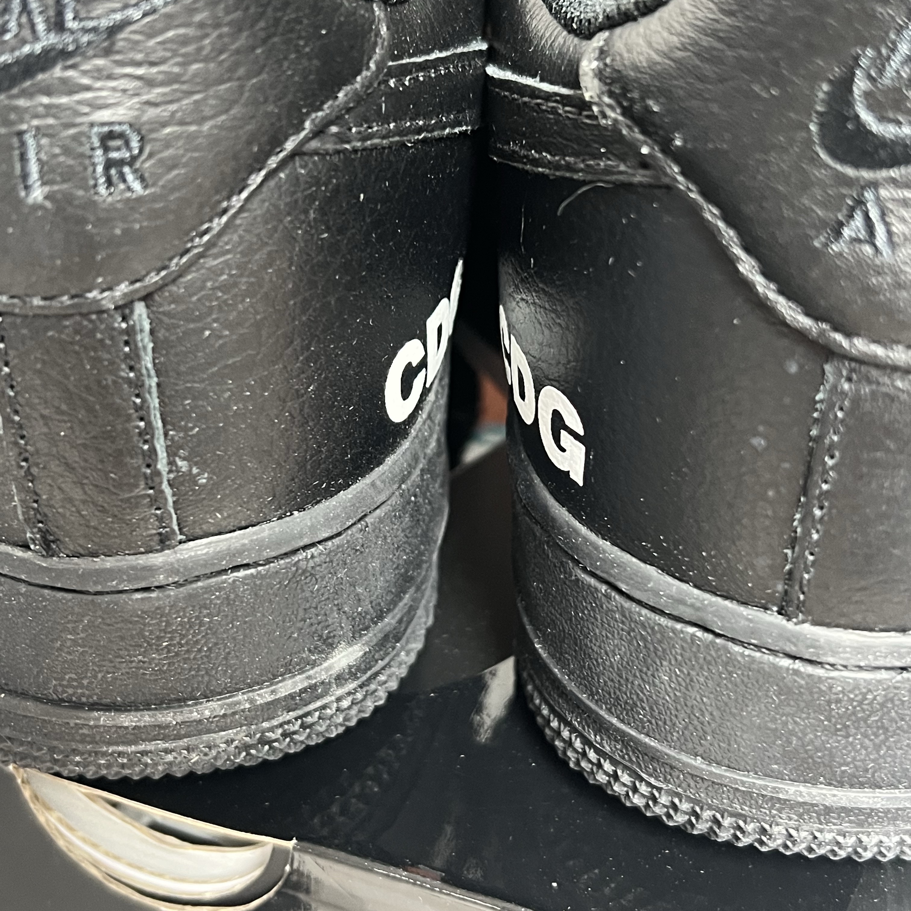 Nike x Comme des Garcons Black Air Force 1 Low Retro SP Black 착용 스타일 - 4