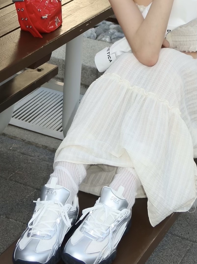 Fila Echappe MS Silver Moon 착용 스타일 - 4