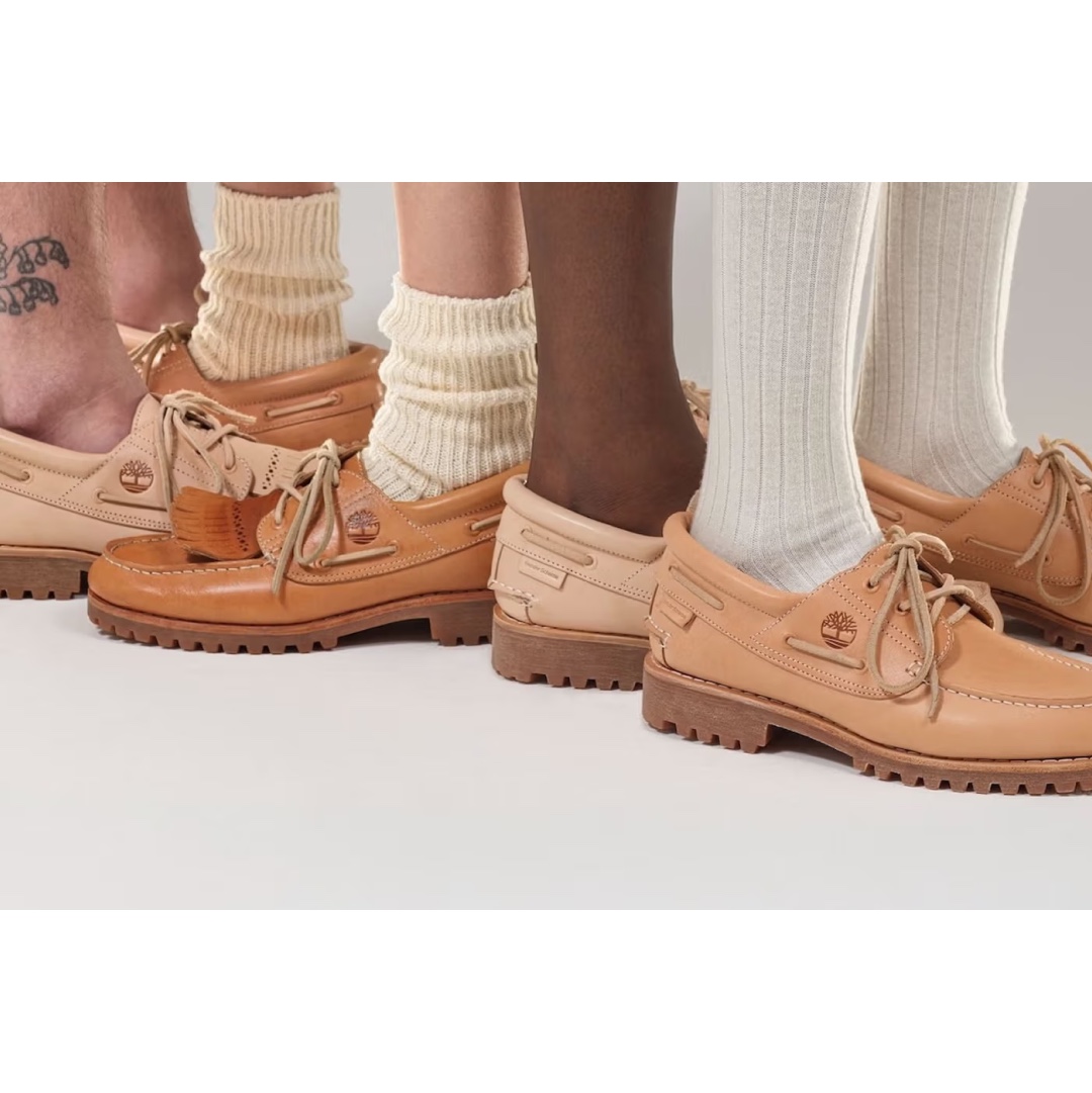 Timberland Classic 3-Eye Boat Shoes Brown - Wide, Timberland x Sculpstore 3-Eye Boat Shoes Black - Wide 착용 스타일 - 4