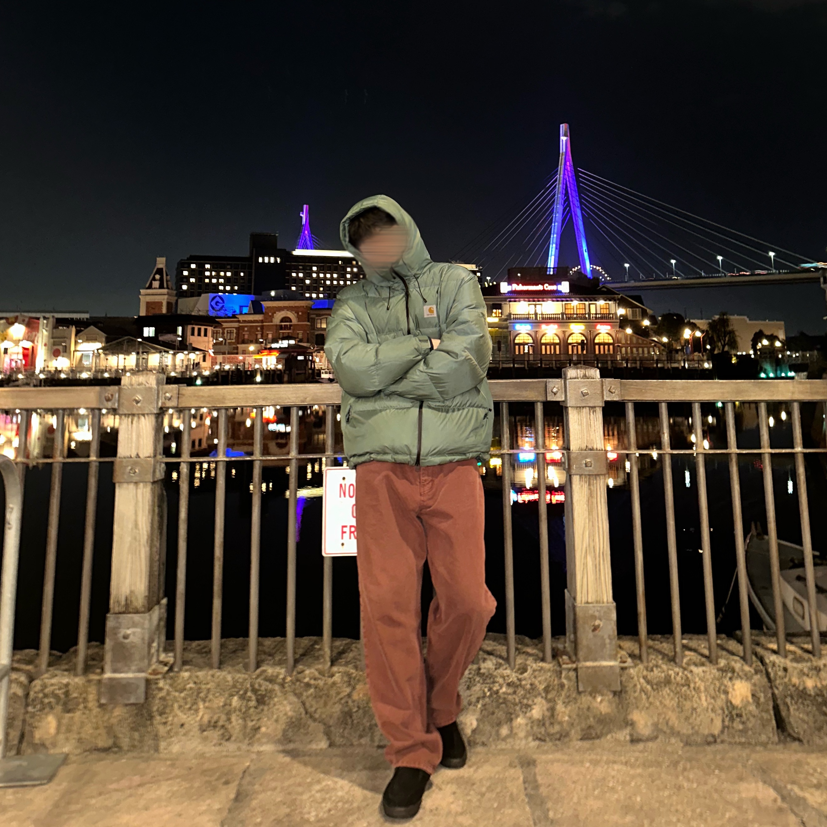 Carhartt WIP Aspen Jacket Alpha Green, Vans Carver Low Black 착용 스타일 - 3