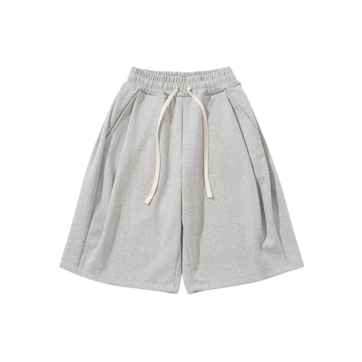 K25SSUP01MG Knitted Bermuda Tranning Half Pants Melange Grey