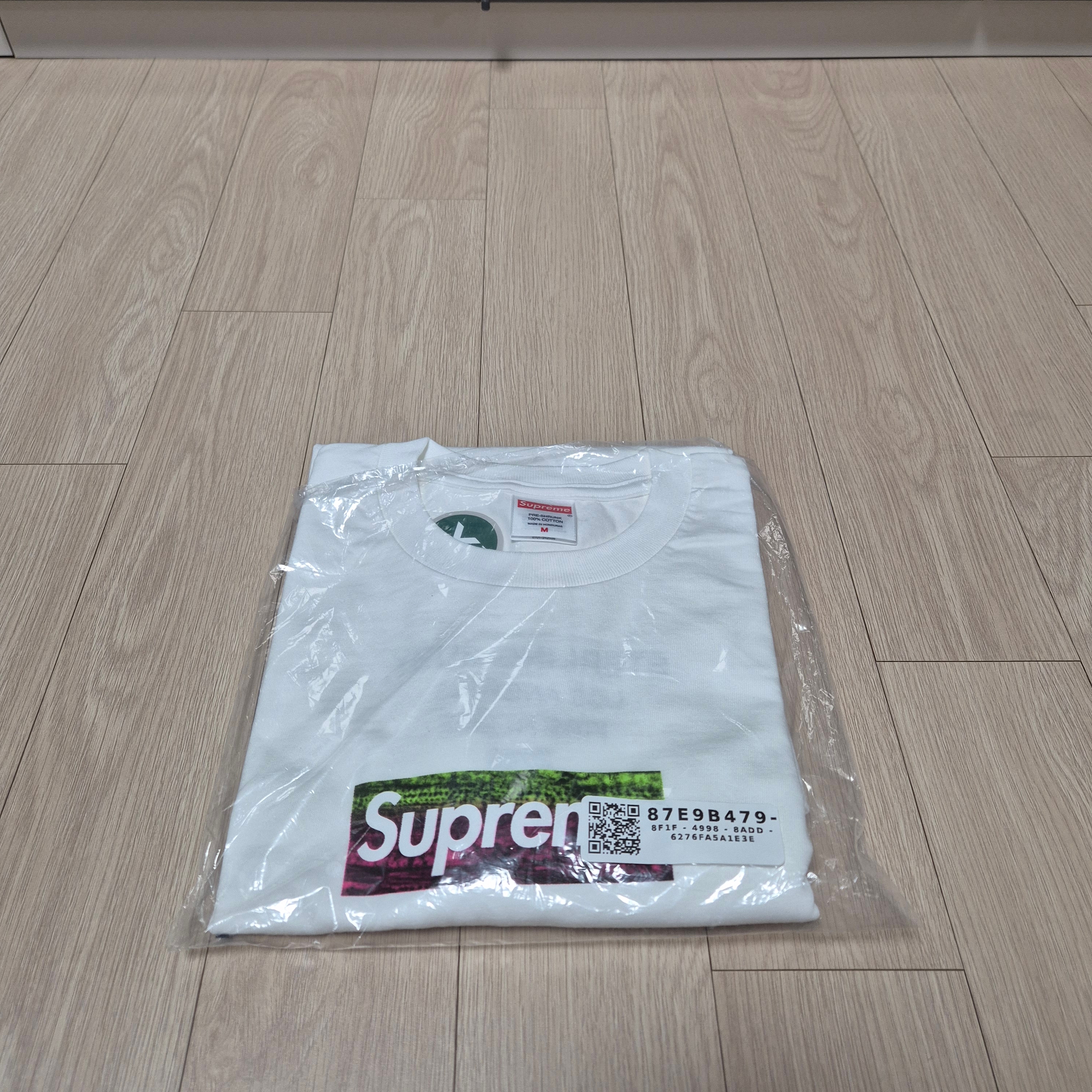 Supreme Los Angeles Fire Relief Box Logo T-Shirt White - 25SS 착용 스타일 - 5