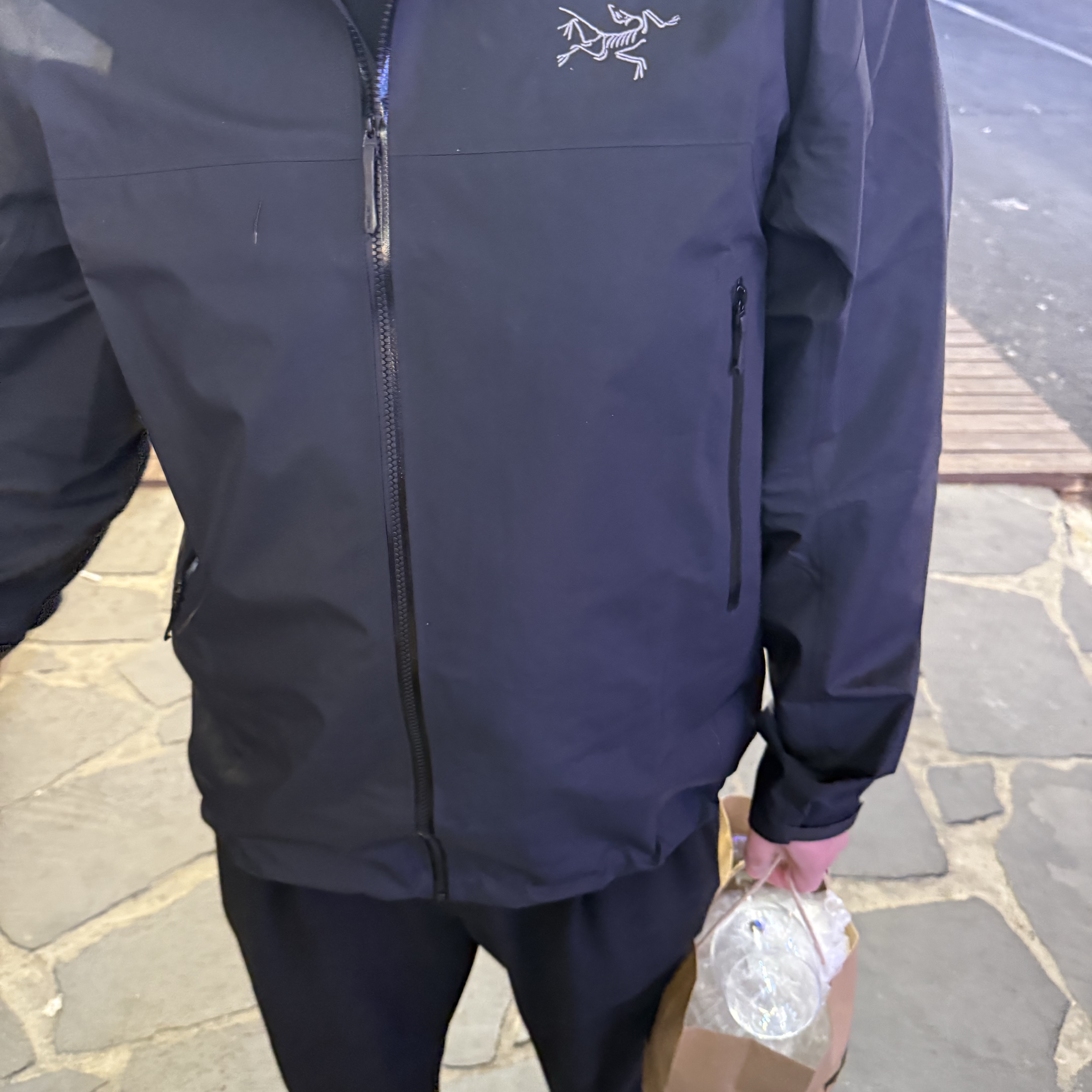 Arc'teryx Beta Jacket Black 착용 스타일