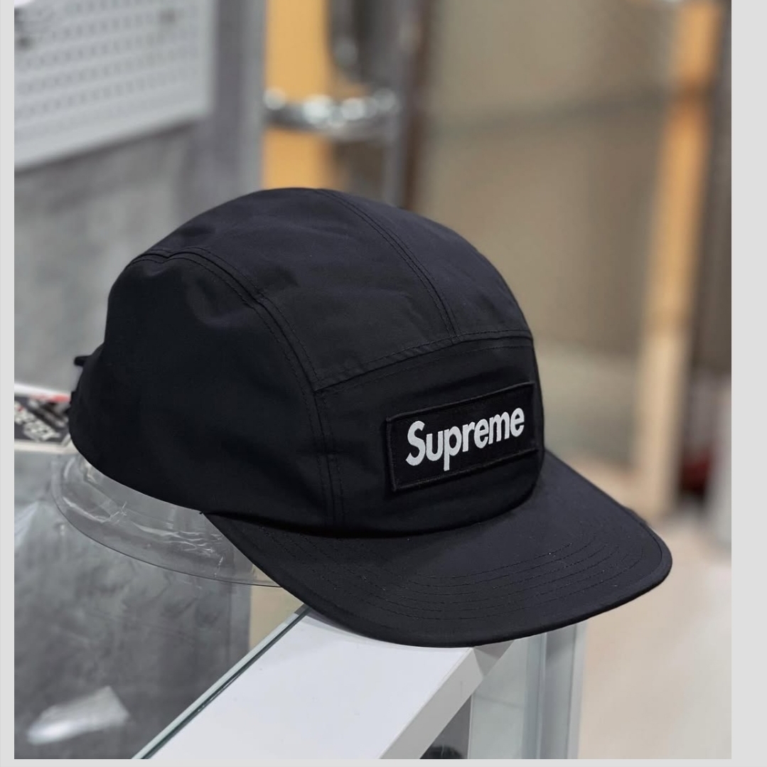 Supreme Gore-Tex Camp Cap Black - 25SS 착용 스타일 - 1