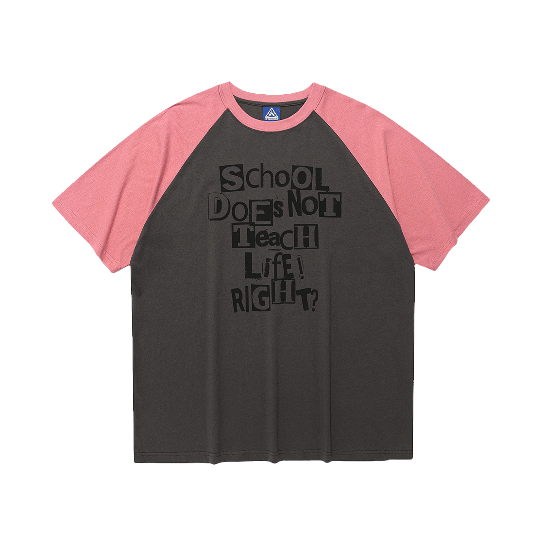 이스트쿤스트 더즈 낫 티치 래글런 티셔츠 차콜(ISTKUNST Does Not Teach Raglan Tee Charcoal) - 1