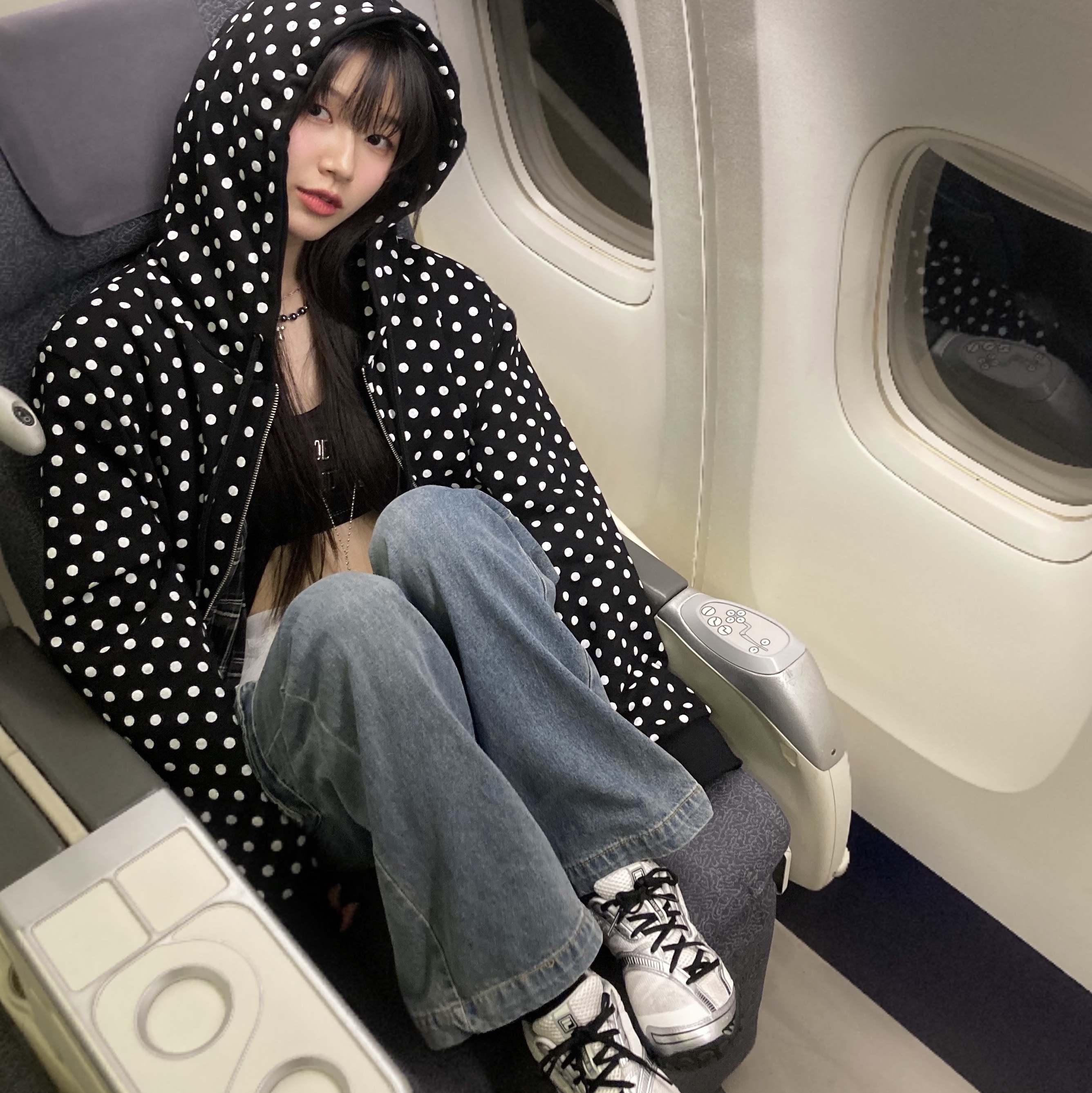 Fila Echappe v2 White Black 착용 스타일 - 1