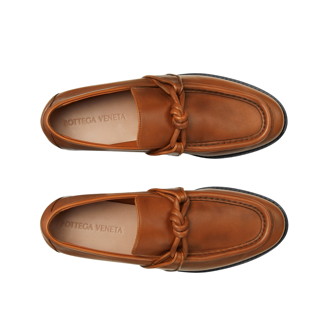 (W) 보테가 베네타 아스테어 로퍼 라이트 우드((W) Bottega Veneta Astaire Loafer Light Wood) - 2