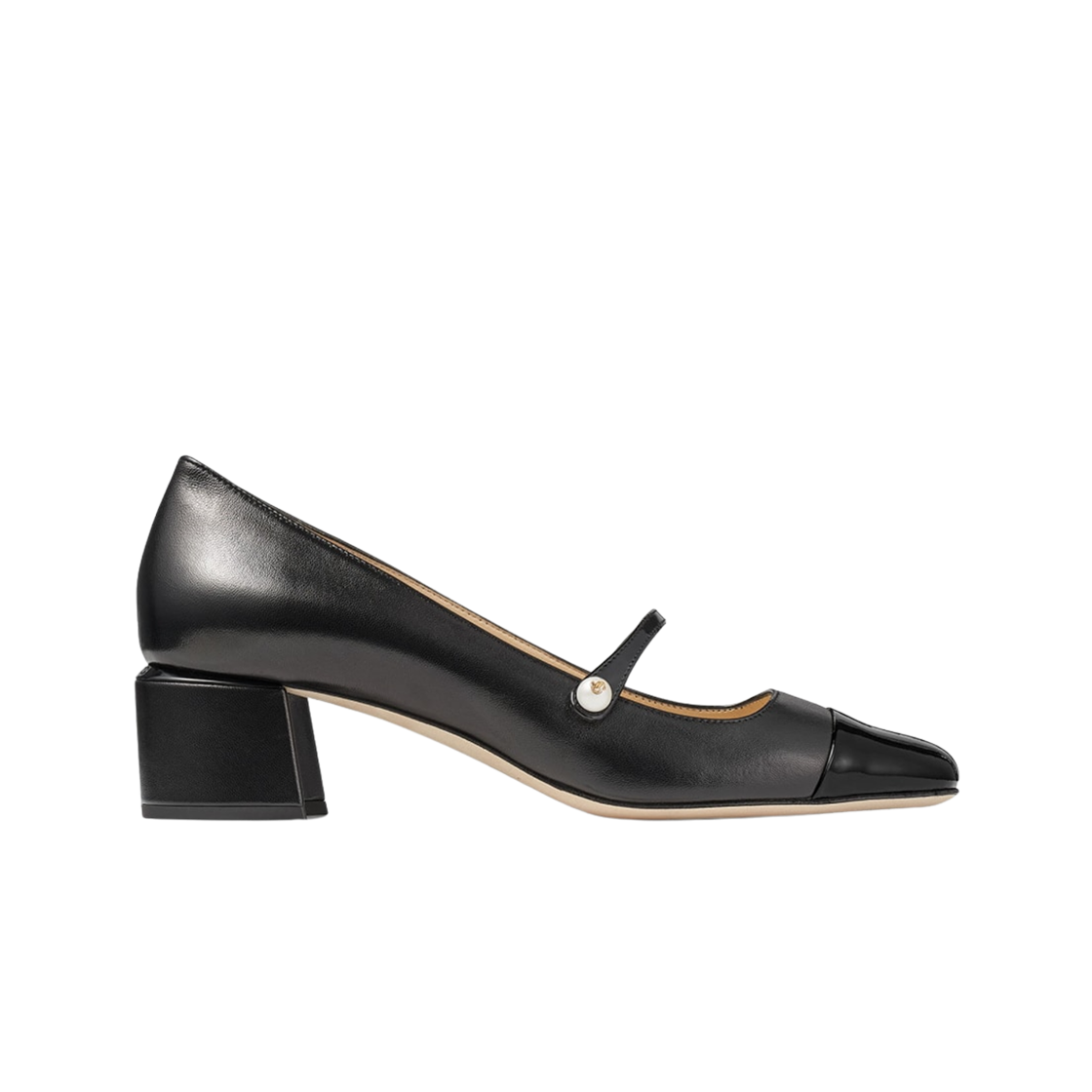 (W) 지미추 엘리사 45 나파 레더 펌프스 블랙((W) Jimmy Choo Elisa 45 Nappa Leather Pumps Black)