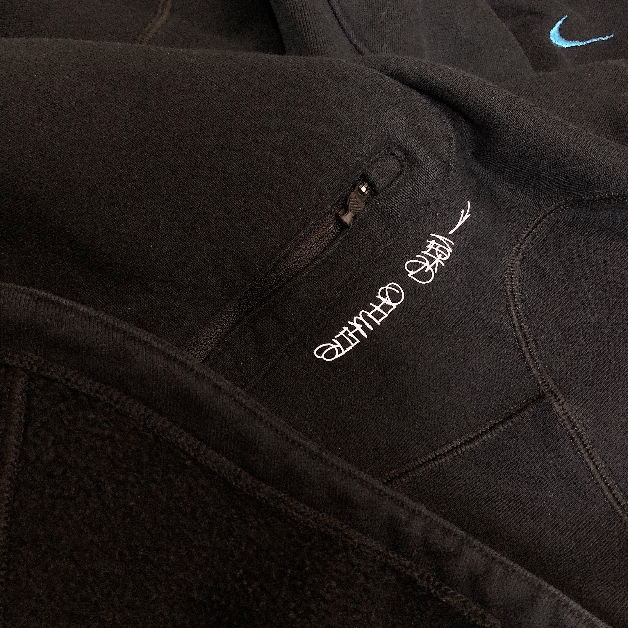 Nike x Off-White NRG Fleece Hoodie Black - Asia 착용 스타일 - 2
