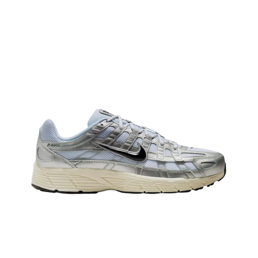 Nike P-6000 White Metallic Silver