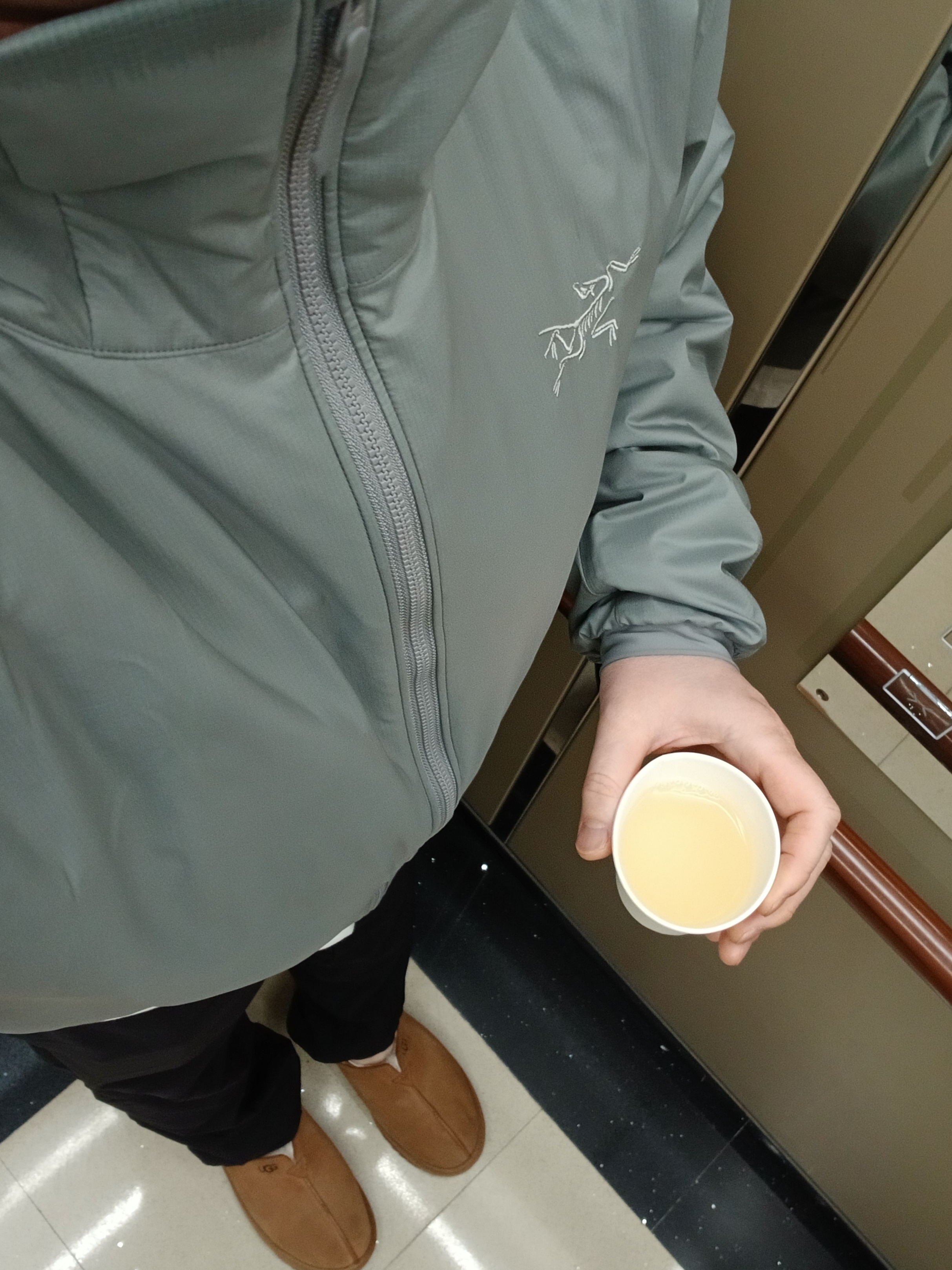 Arc'teryx Atom Hoody Void, Arc'teryx Atom Hoody Black 착용 스타일 - 4