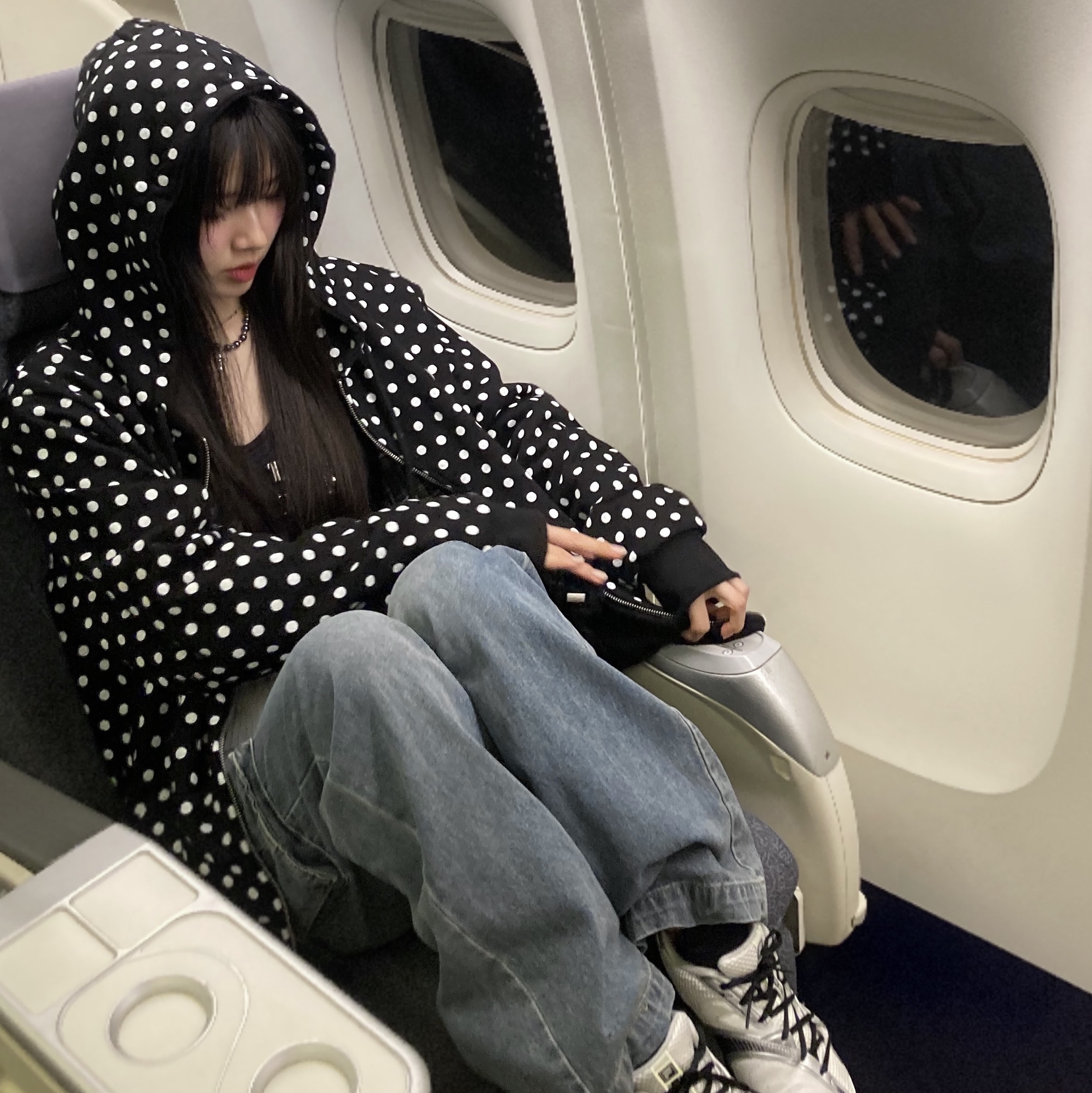 Fila Echappe v2 White Black 착용 스타일 - 5