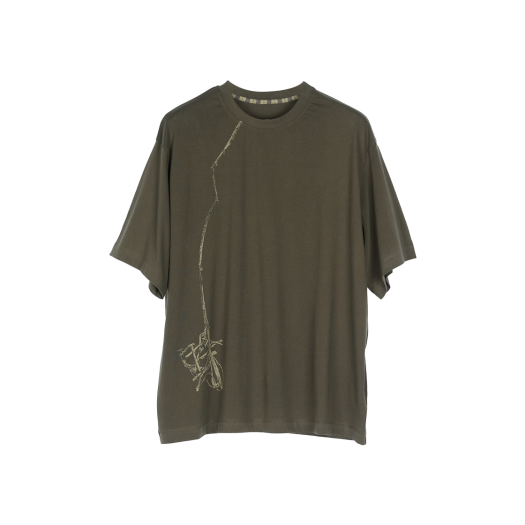KM5BTSSZC03BR Ziggy Chen Digital Print T-Shirt Brown - 25SS