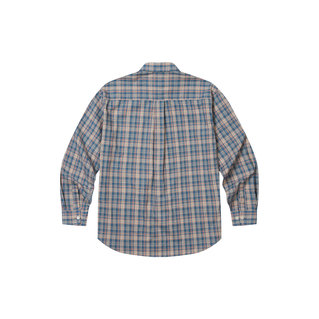 아모우 60's 빈티지 체크 셔츠 블루(AMOU 60S Vintage Check Shirts Blue) - 3
