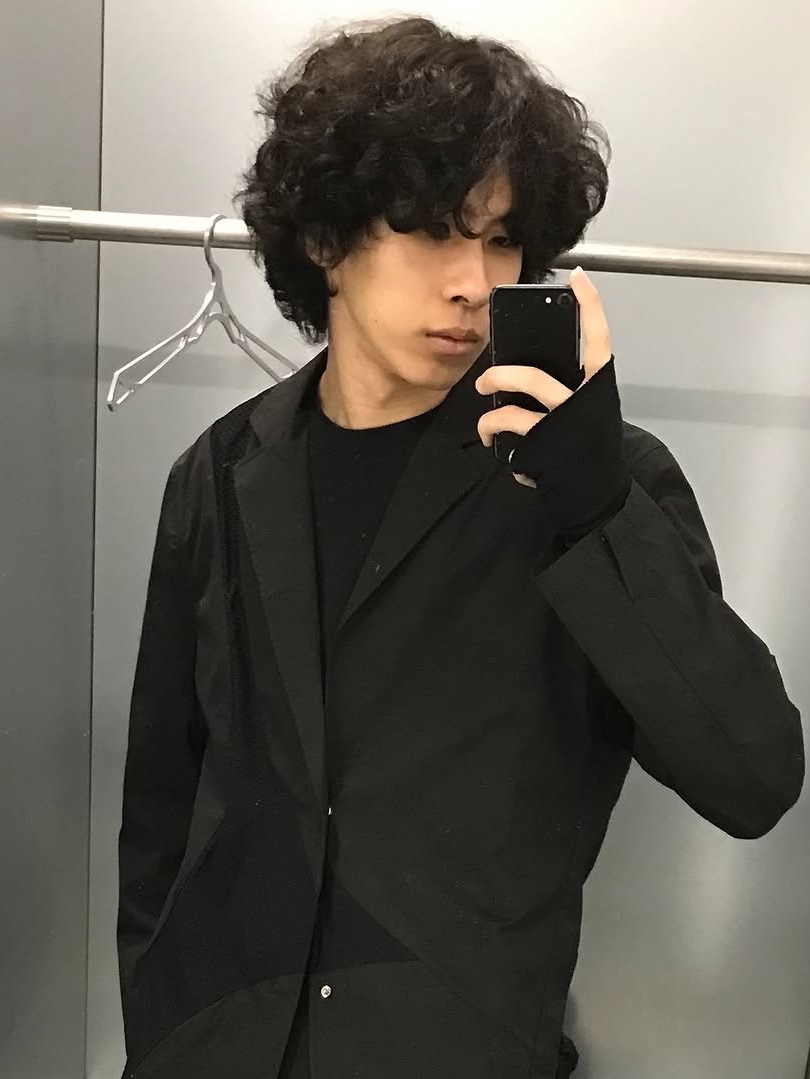 Sansan Gear Mesh Blazer Black 착용 스타일