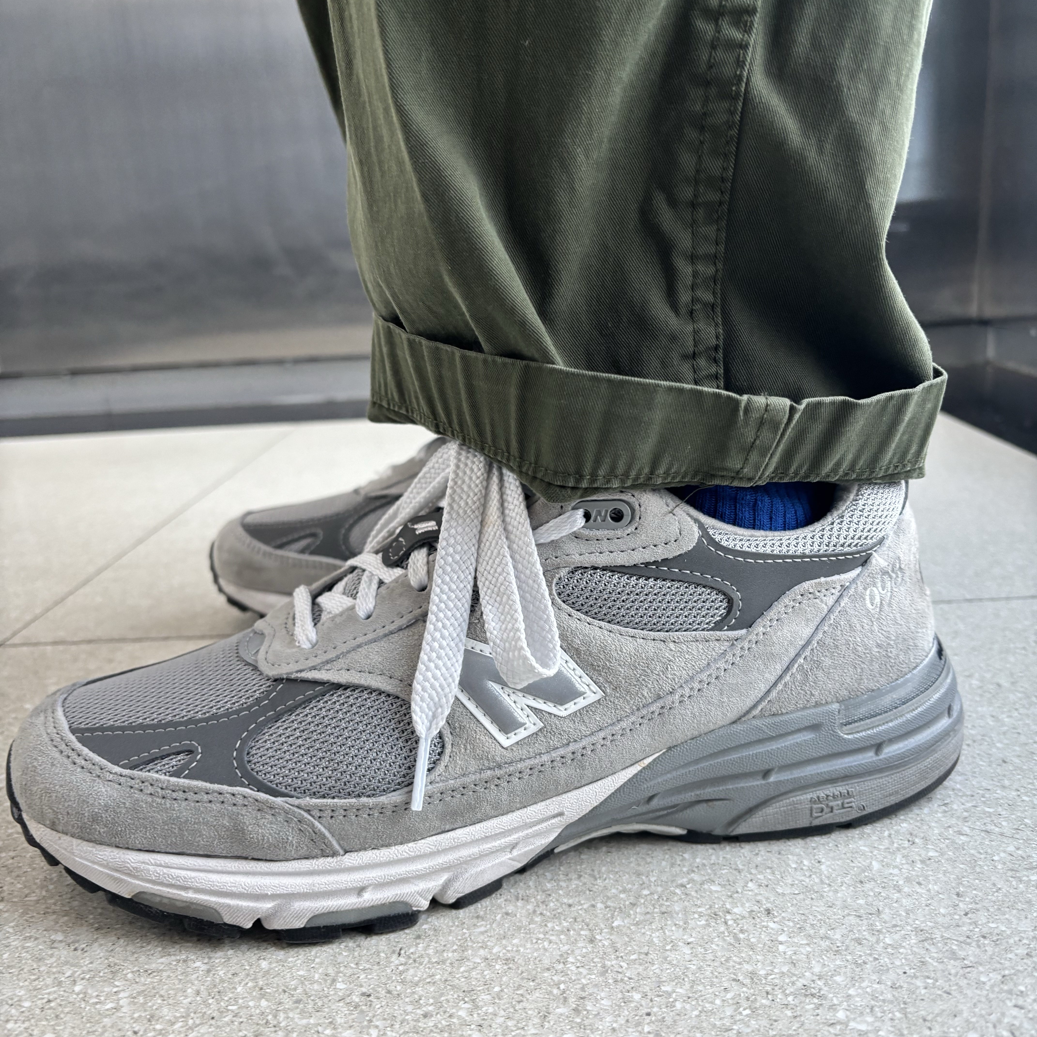 New Balance 993 Made in USA Grey - D Standard 착용 스타일