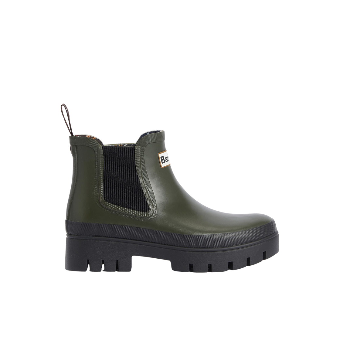 (W) 바버 할톤 앵클 웰링턴 올리브 블랙((W) Barbour Halton Ankle Wellingtons Olive Black)