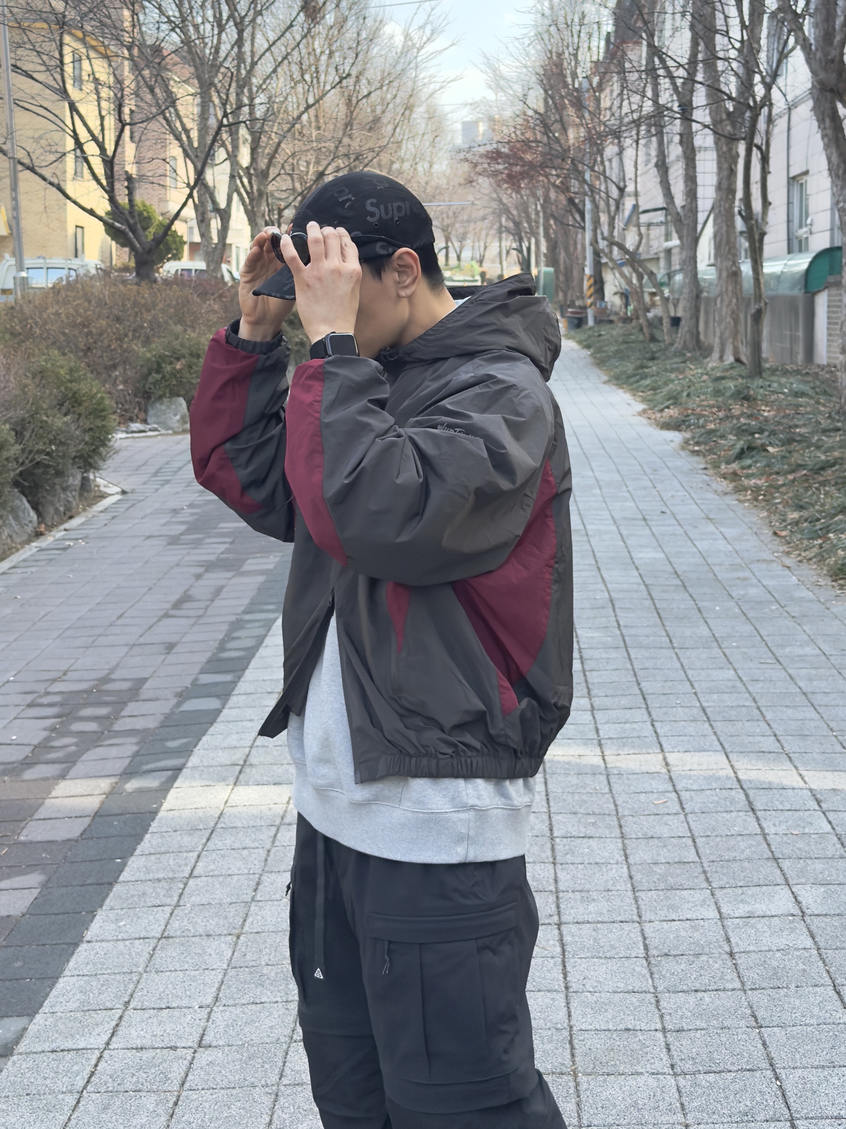 Wildthings Army Jacket Graphite 착용 스타일 - 1