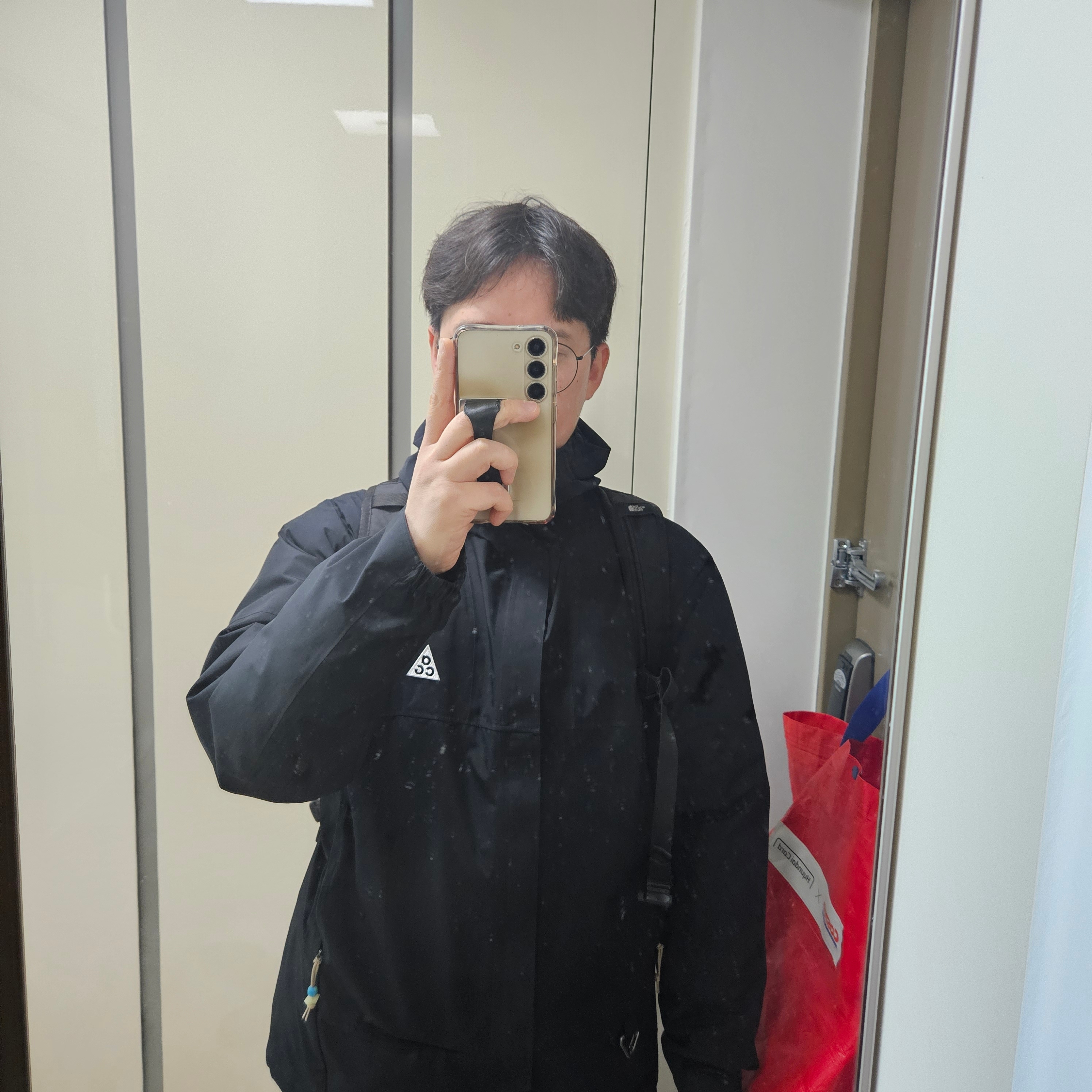 Nike ACG Storm-Fit ADV Cascade Rains Full Zip Jacket Black - Asia 착용 스타일