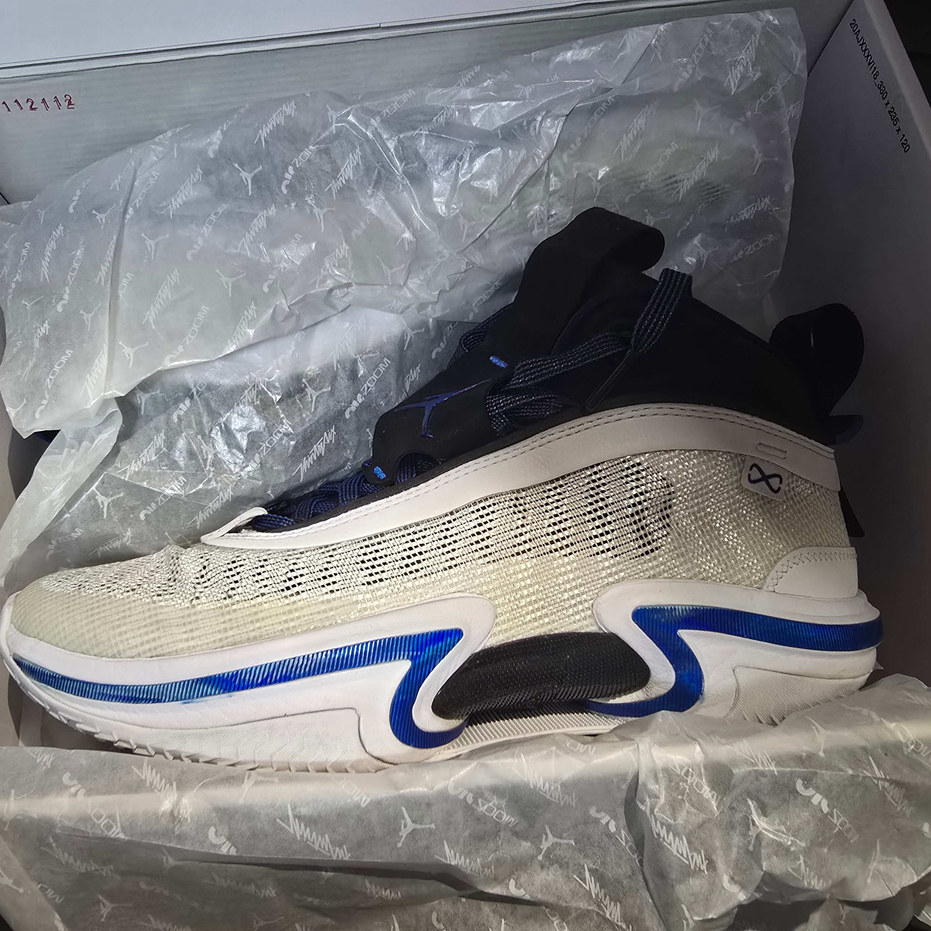 Jordan XXXVI PF Sport Blue 착용 스타일