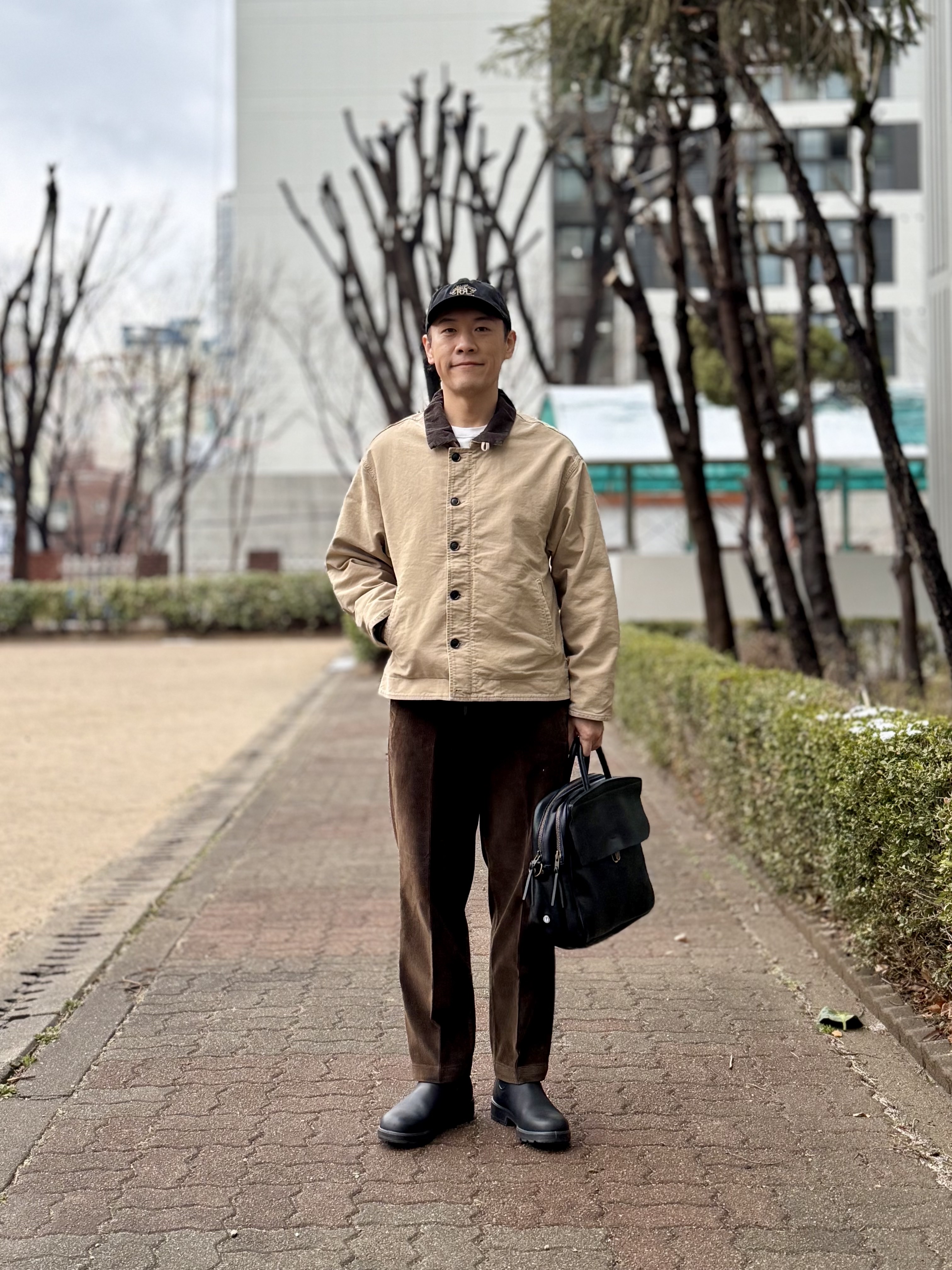 Blundstone Original 510 Chelsea Boots Black 착용 스타일 - 1