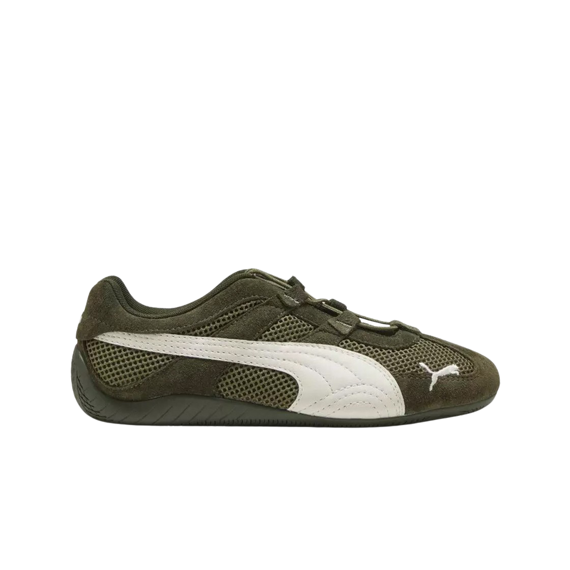 (W) 푸마 스피드캣 고 올리브 화이트((W) Puma Speedcat Go Olive White)