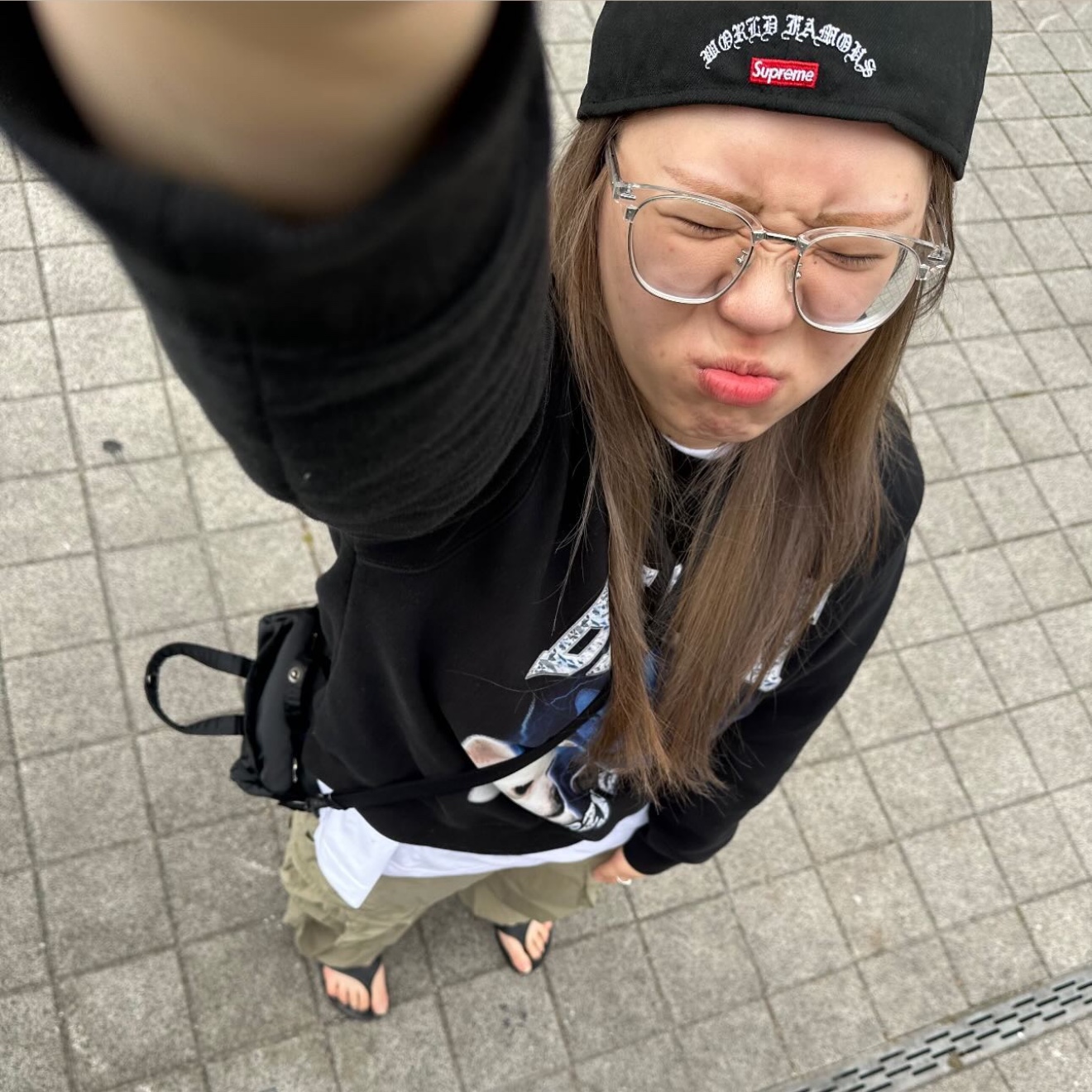 Porter Howl Boston Bag Mini Black, Supreme Gold Cross S Logo New Era Black - 24SS 착용 스타일
