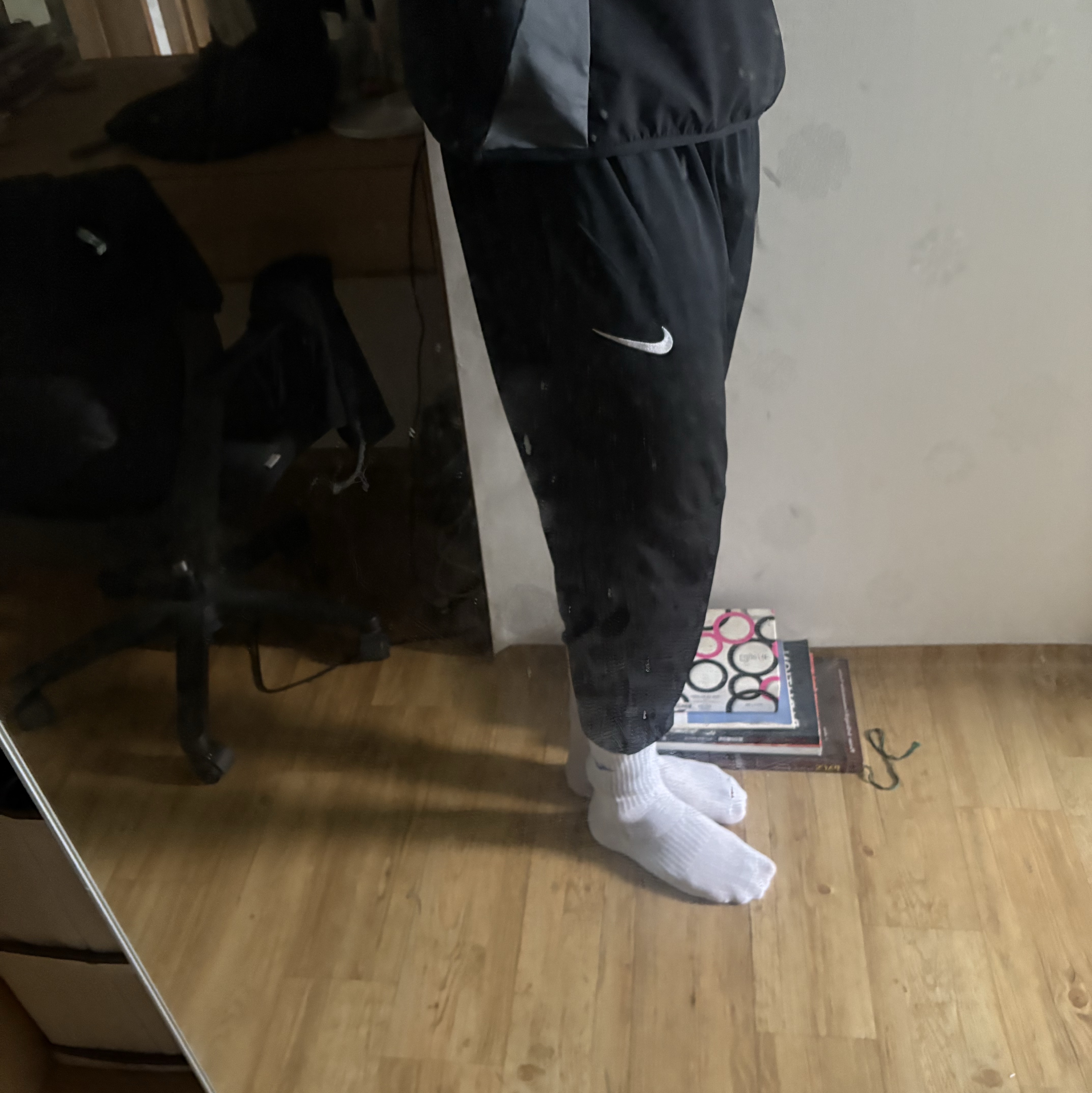Nike Dri-Fit Park 20 Knit Pant Black White - US/EU 착용 스타일