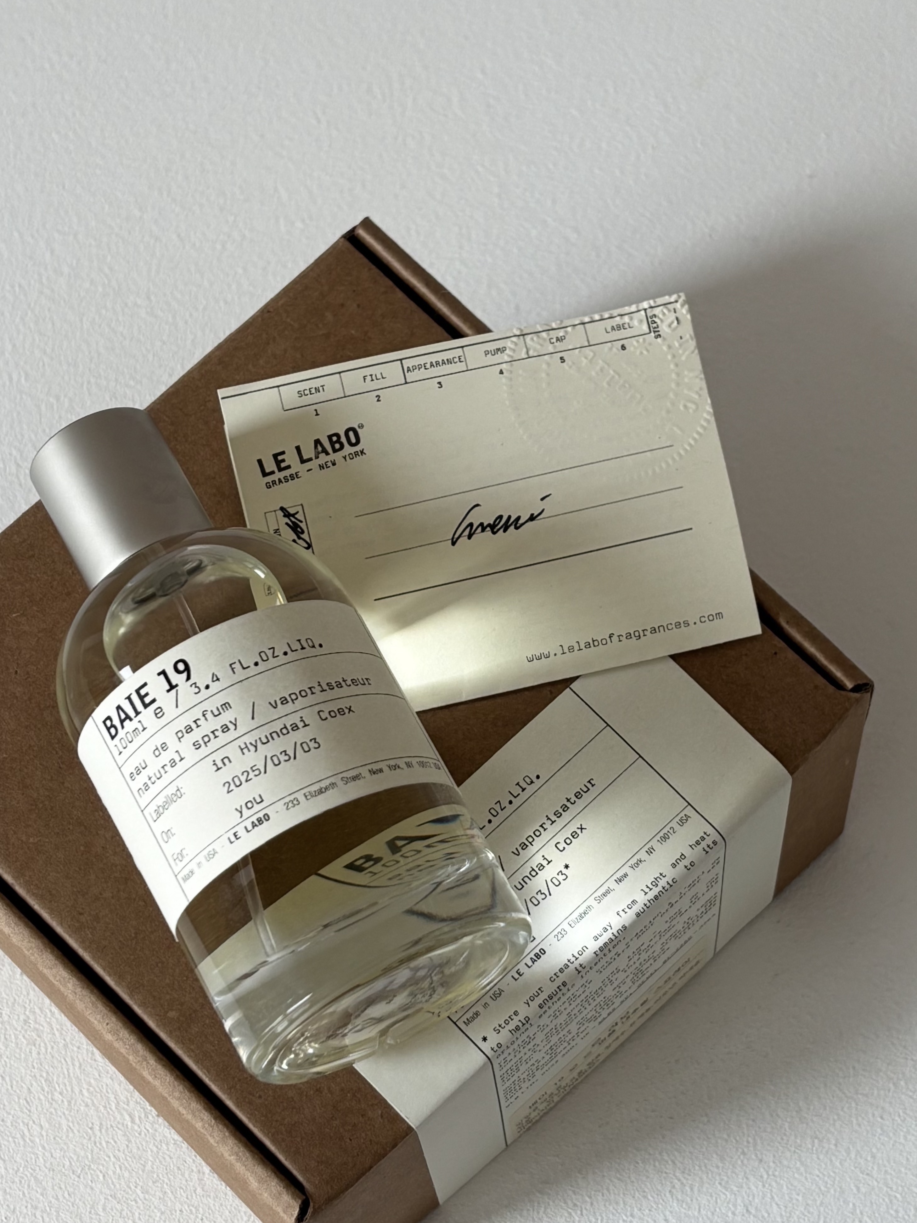 Le Labo Baie 19 Eau De Parfum 100ml, Diptyque Tam Dao Eau De Parfum 75ml 착용 스타일 - 1