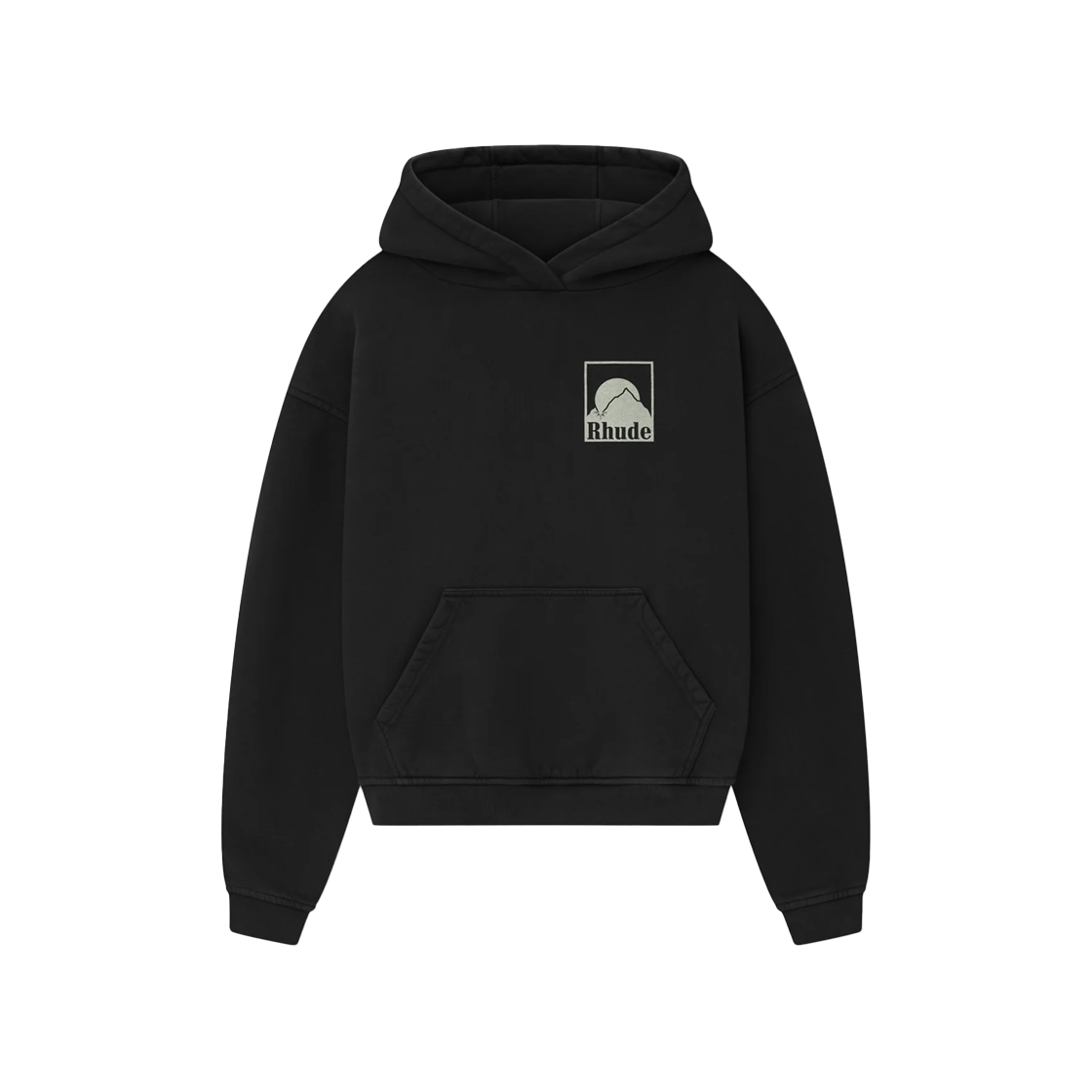 KM5ATSHRD01BK Rhude Moonlight Badge Hoodie Vintage Black - 25SS