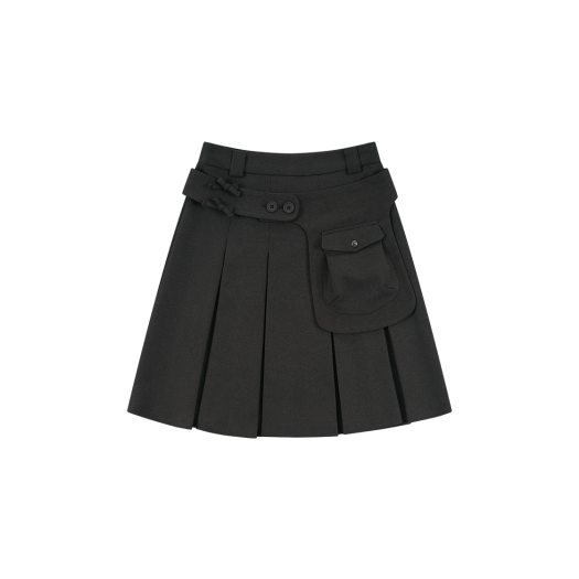 Kashiko★Ribbon Preppy Pleated Skirt★2 Color MUSINSA | KASHIKO Ribbon Preppy Pleated Skirt Black