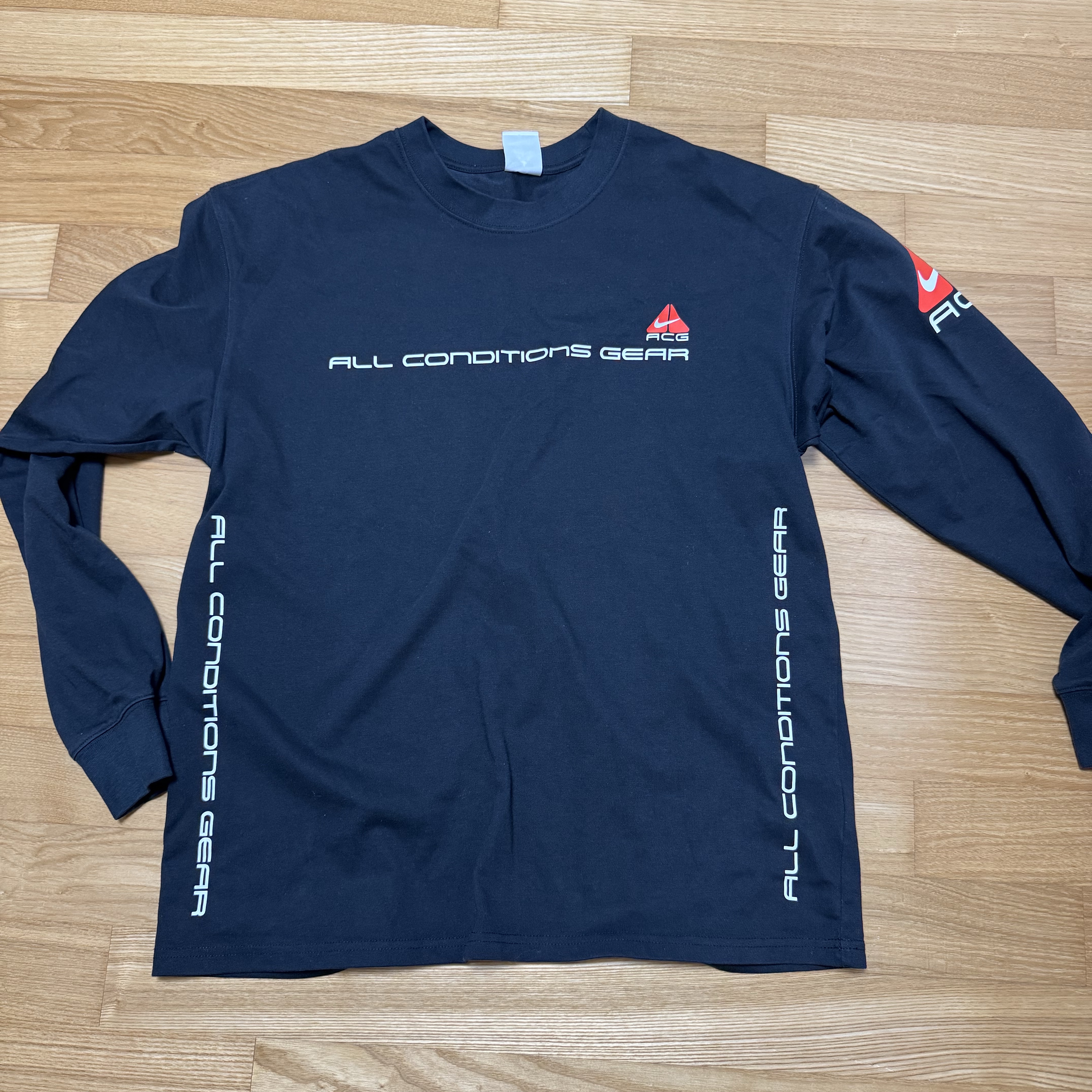 Nike NRG ACG SSNL Lungs Long Sleeve T-Shirt Black - US/EU 착용 스타일