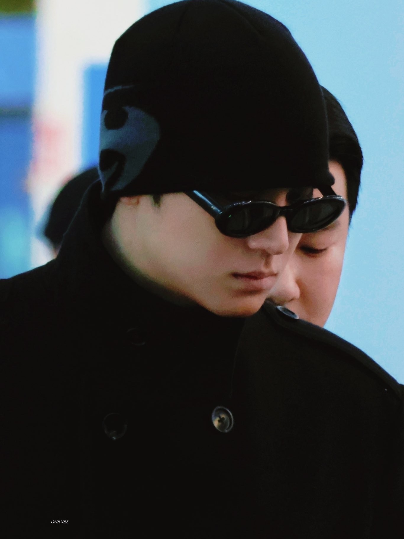 Sansan Gear Logo Beanie Black__25SS 착용 스타일 - 3