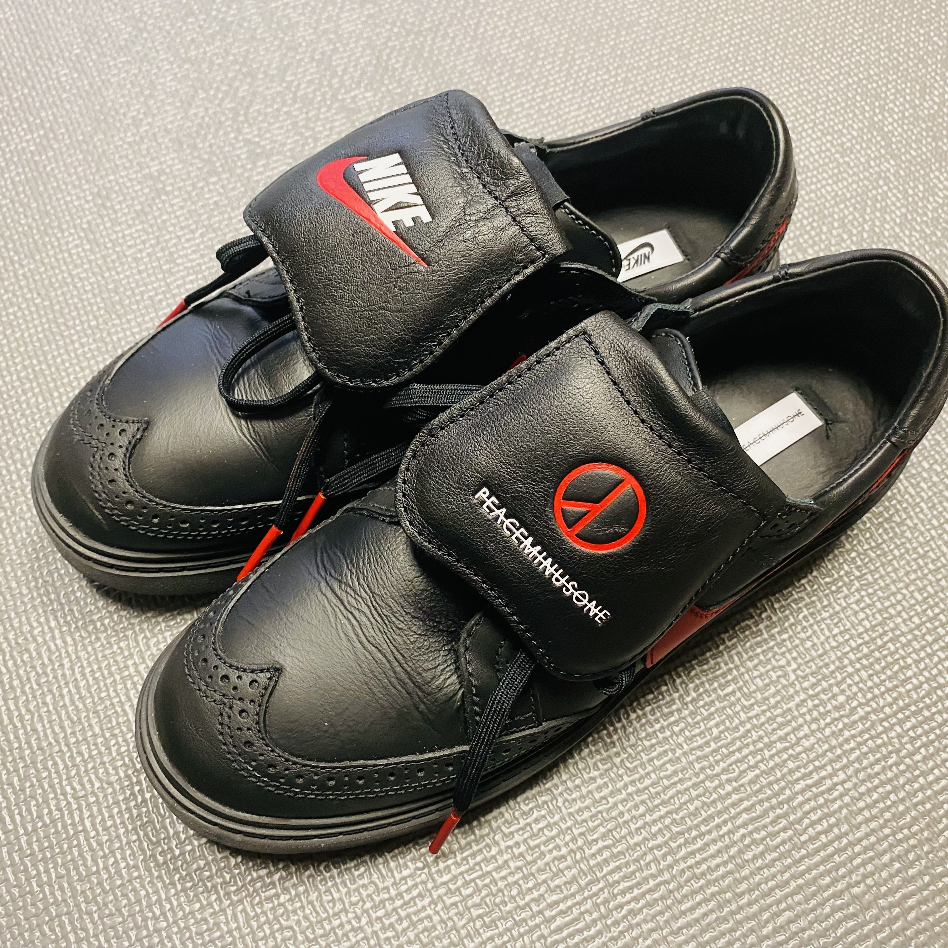 Nike x Peaceminusone Kwondo1 Black and White 착용 스타일 - 1