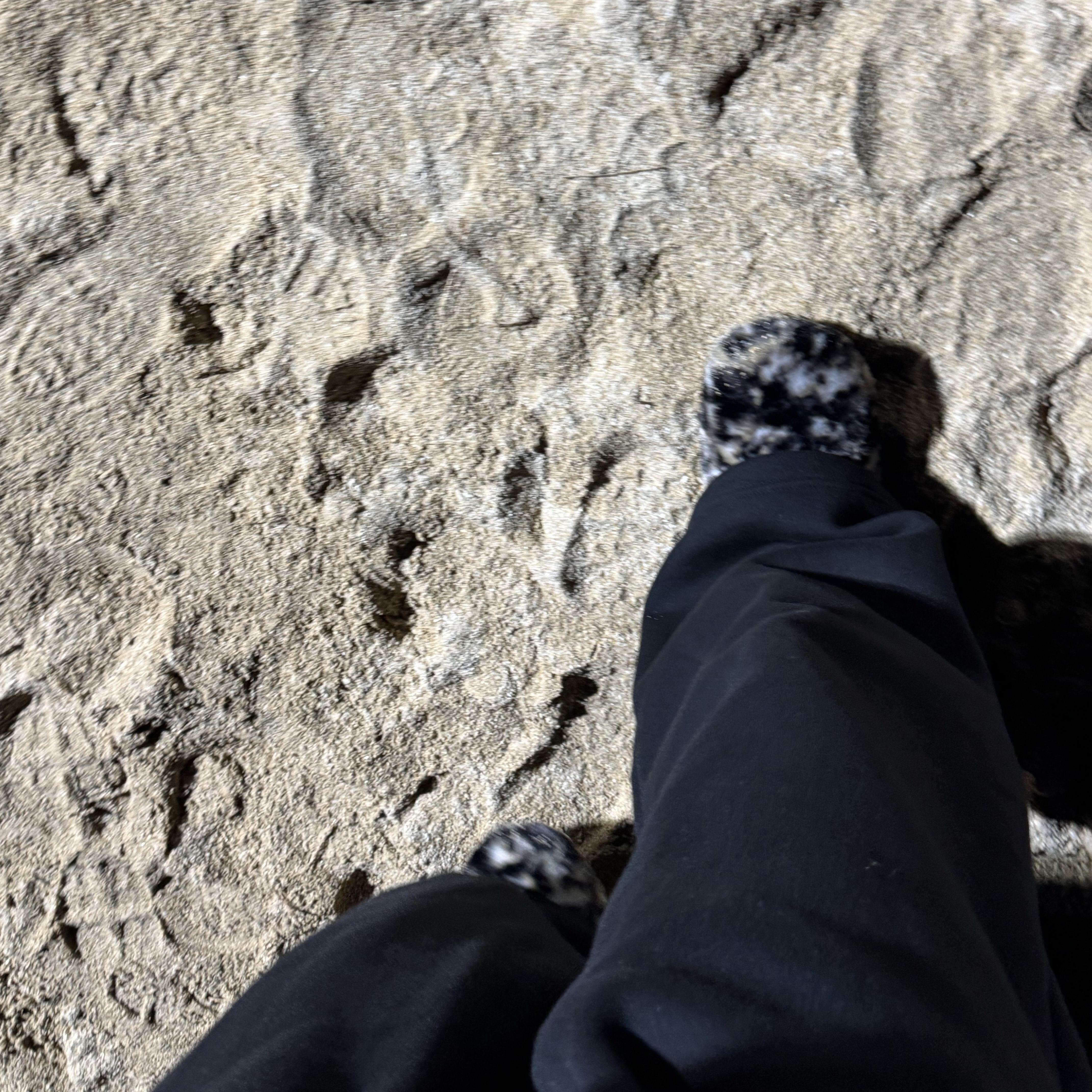 Crocs Classic Fur Sure Clog Black Multi 착용 스타일 - 2