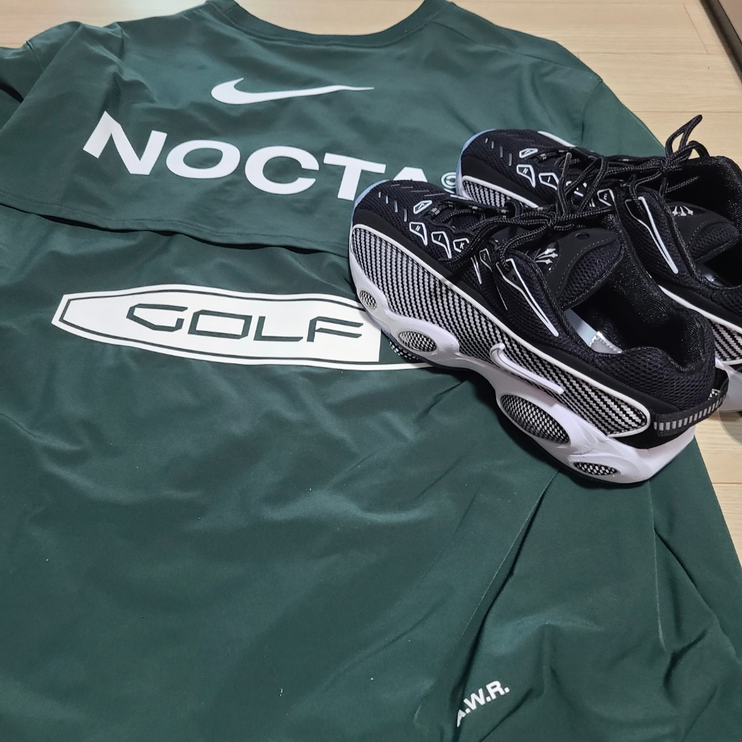 Nike x Drake Nocta Glide Black White Clear 착용 스타일