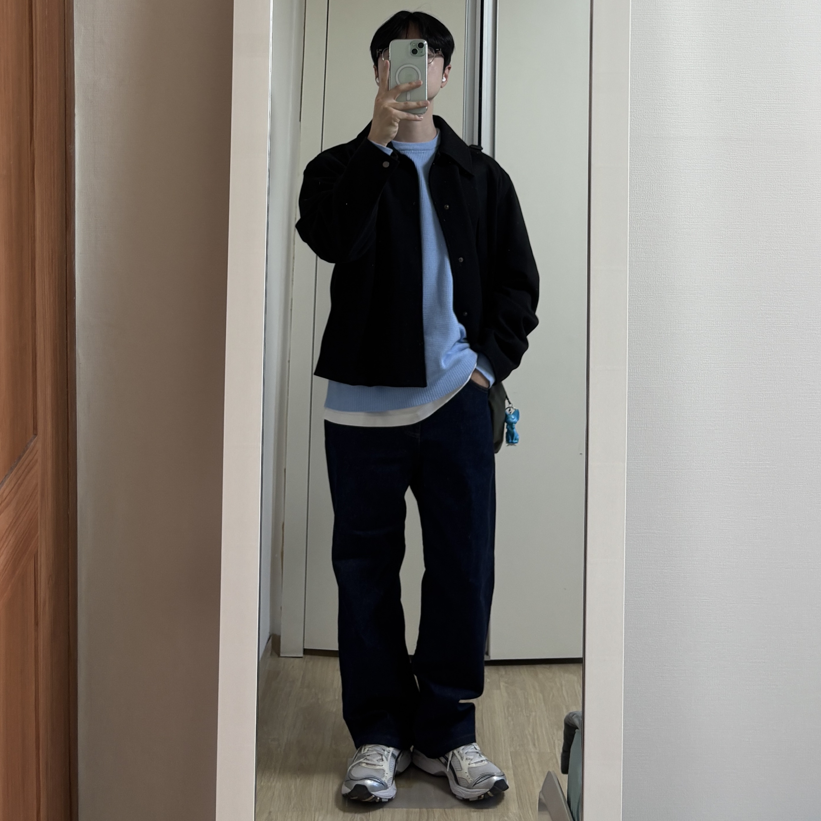 (W) Asics Gel-Kayano 14 White Midnight 착용 스타일 - 1