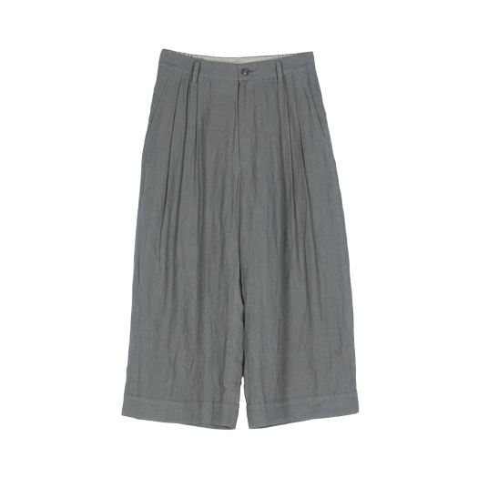 KM5BPALZC06GY Ziggy Chen Cropped Trousers Grey - 25SS