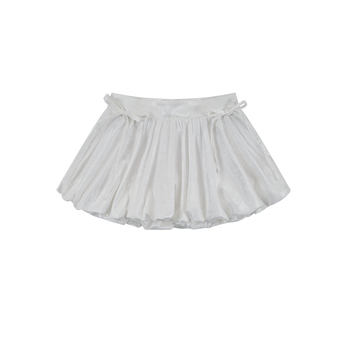 S44366 / S44367 Kashiko Fairy Ribbon Bubble Skirt White