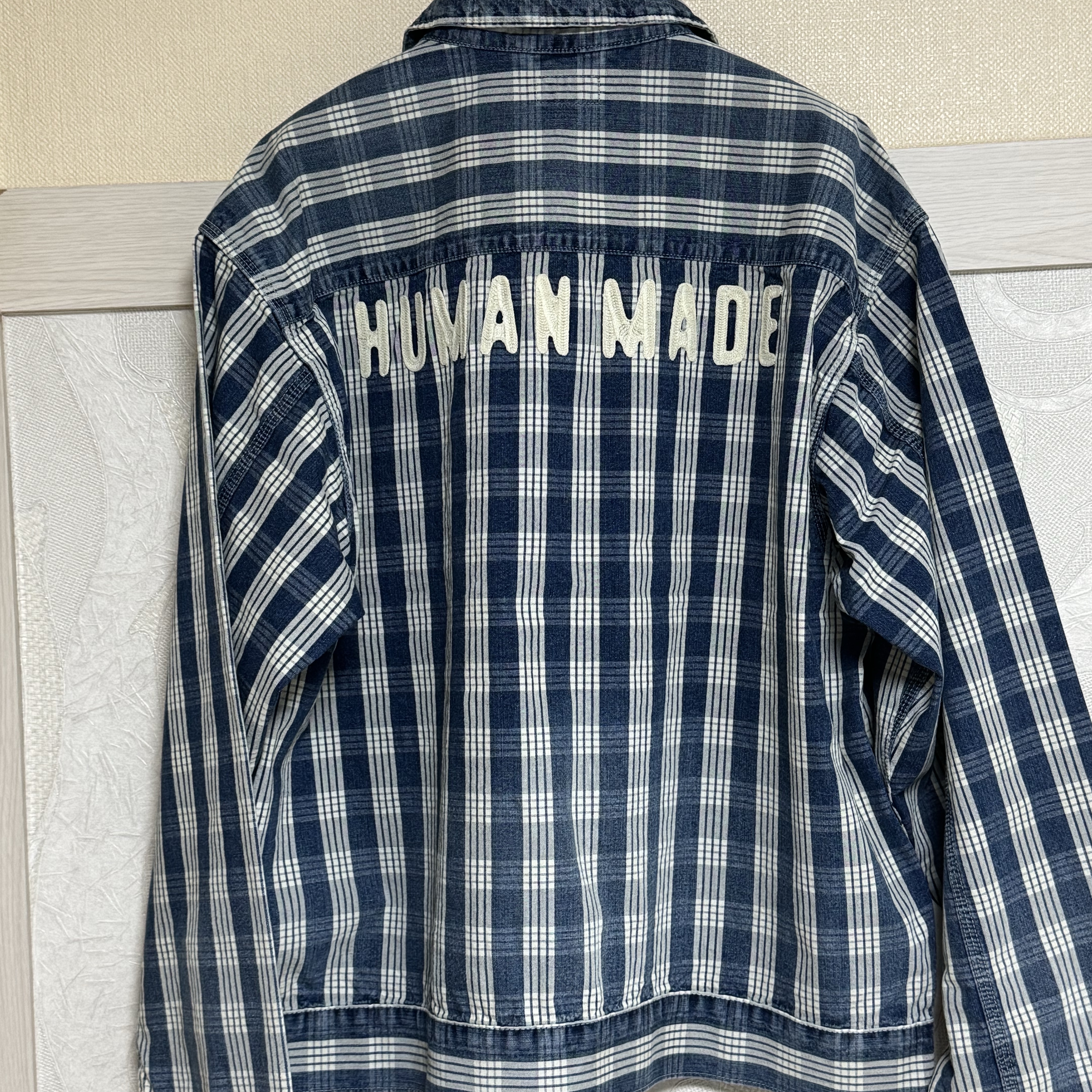 Human Made Work Jacket Indigo 착용 스타일 - 2